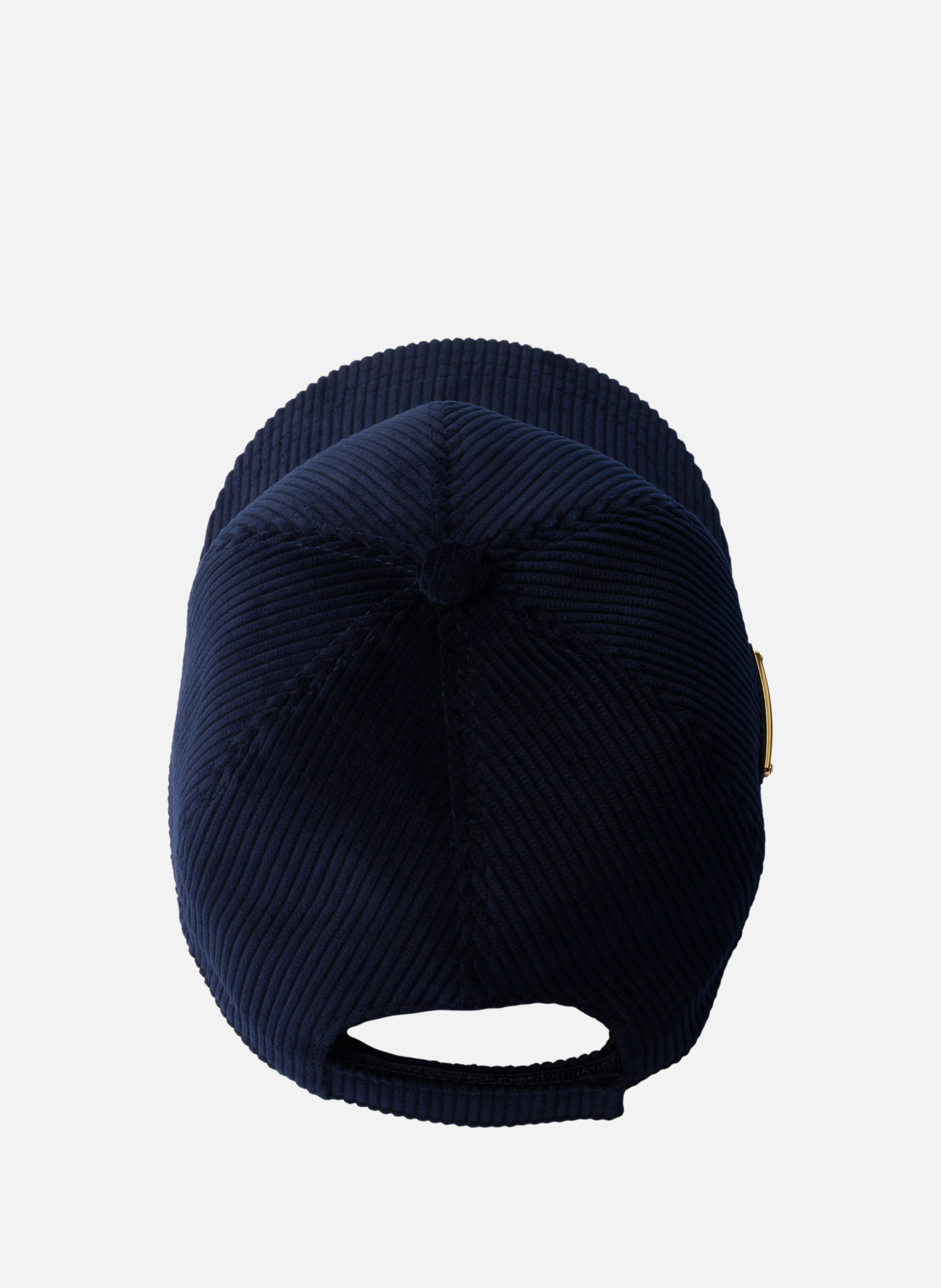 Casquette de base-ball en velours côtelé PRADA Bleu