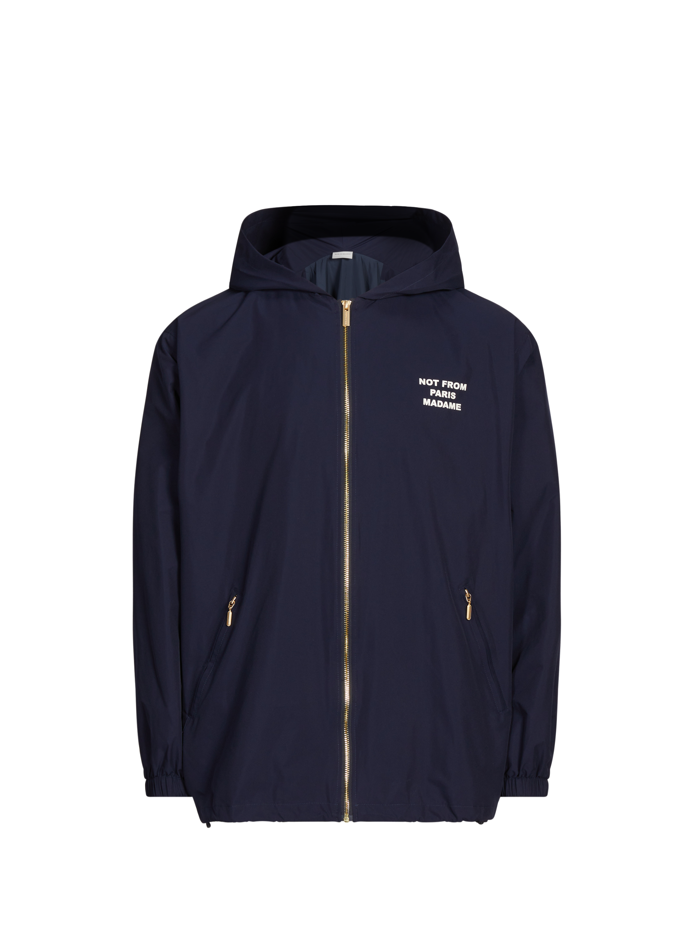 DROLE DE MONSIEUR Veste ample imprimée à capuche Blue