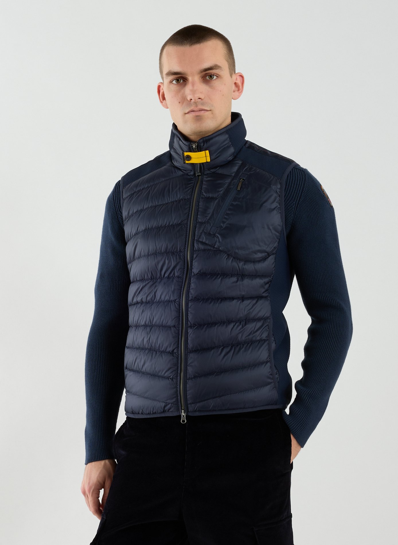 PARAJUMPERS Gilet sans manches col montant Bleu
