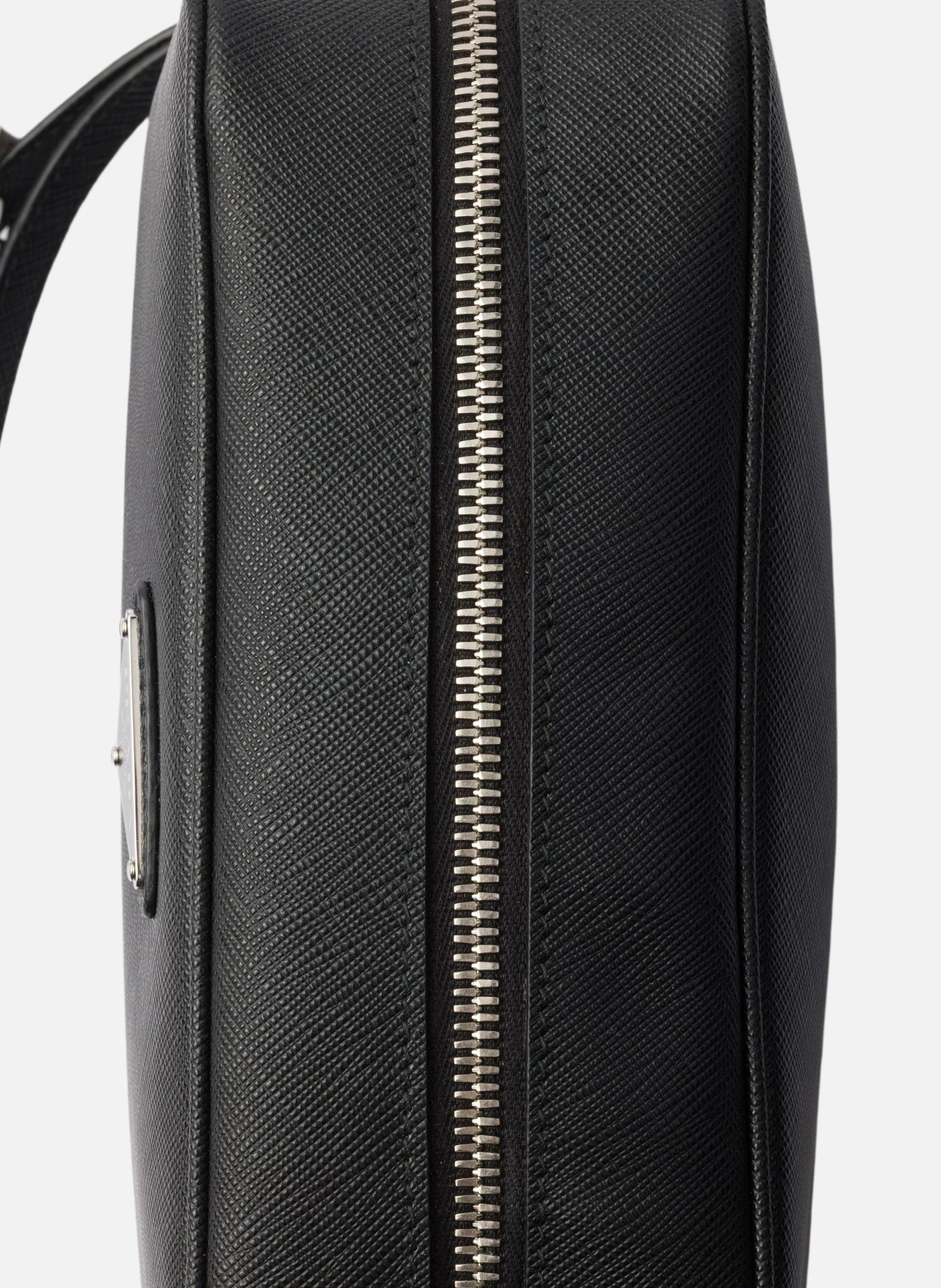 Pochette en cuir saffiano PRADA Noir