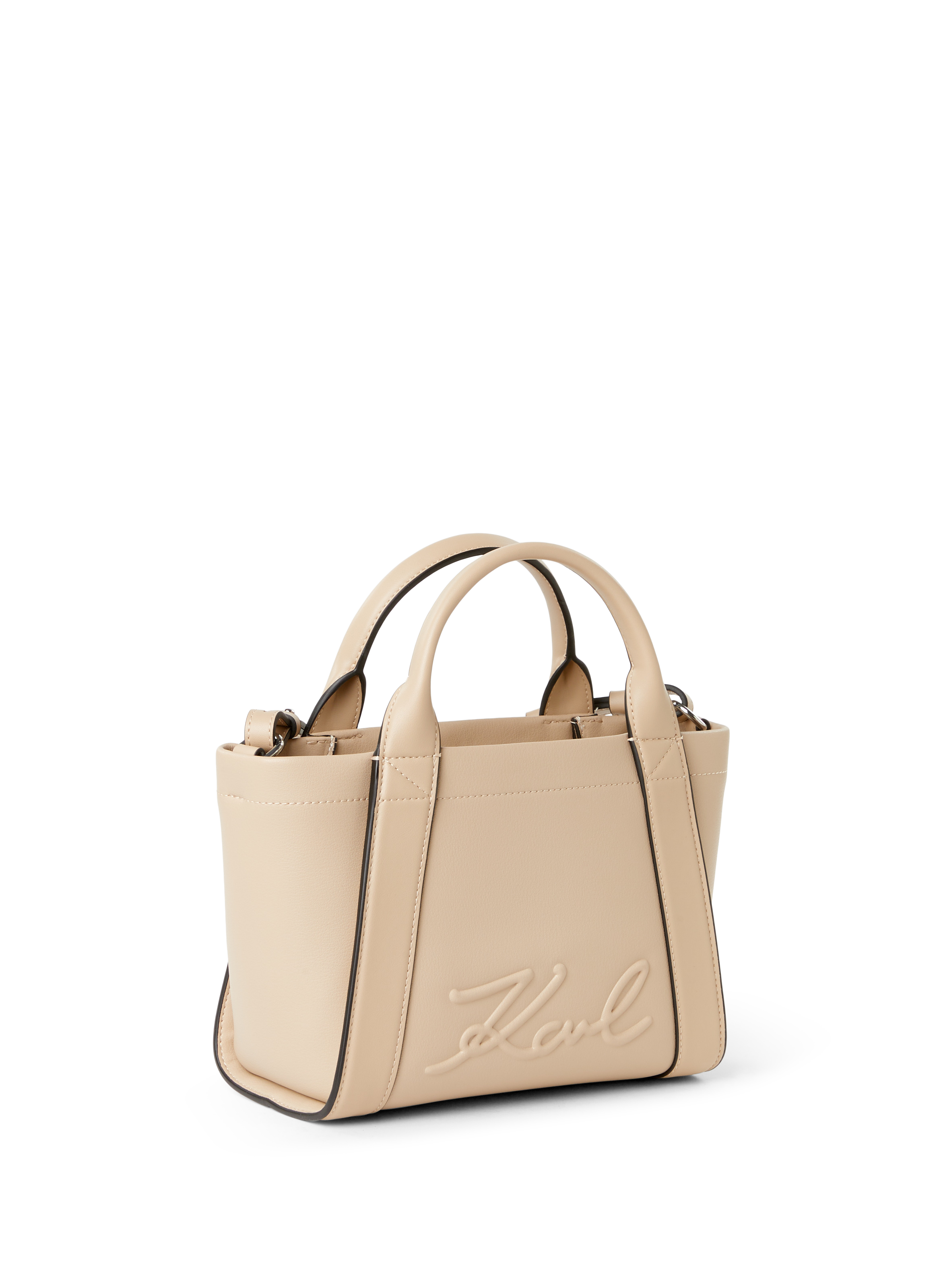 Sac à main uni KARL LAGERFELD Beige