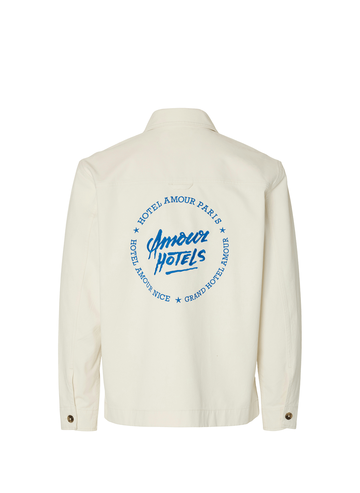 Cotton-blend overshirt SELECTED Beige