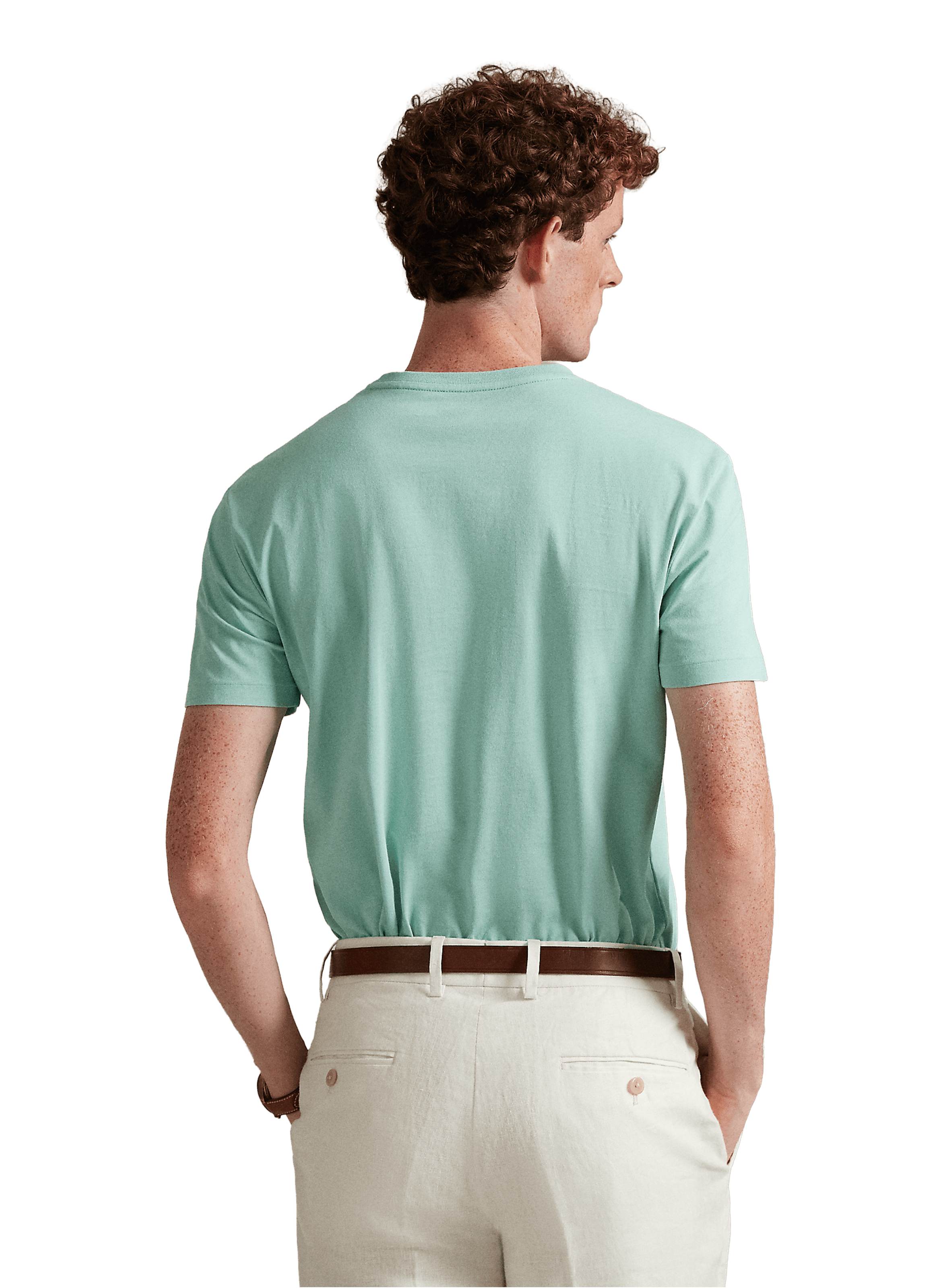 Slim-fit katoenen T-shirt POLO RALPH LAUREN Groen