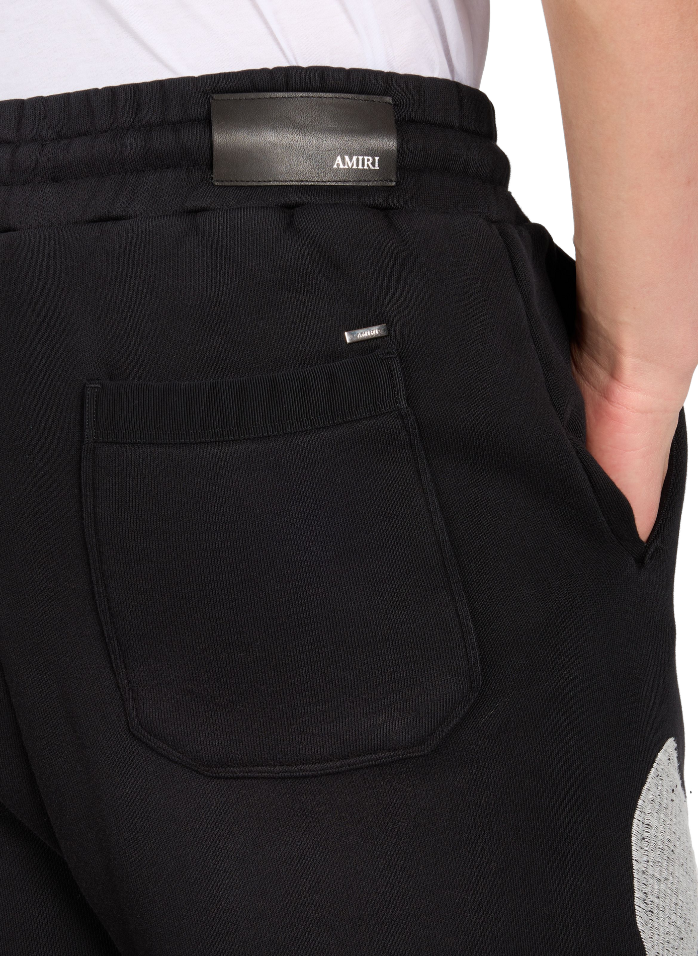 Embroidered cotton sweatpants AMIRI Black