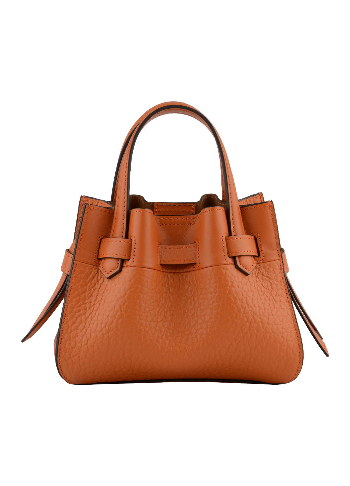 Blossom | Sac à main Nano en cuir de vachette POURCHET Orange