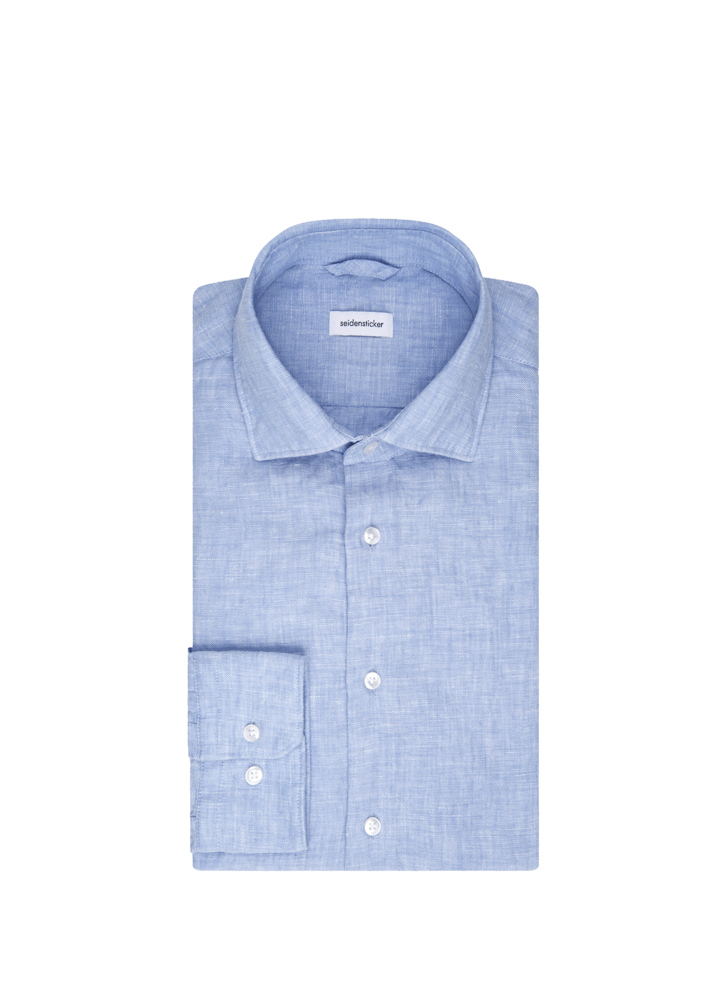 Chemise regular à poche en coton SEIDENSTICKER Bleu