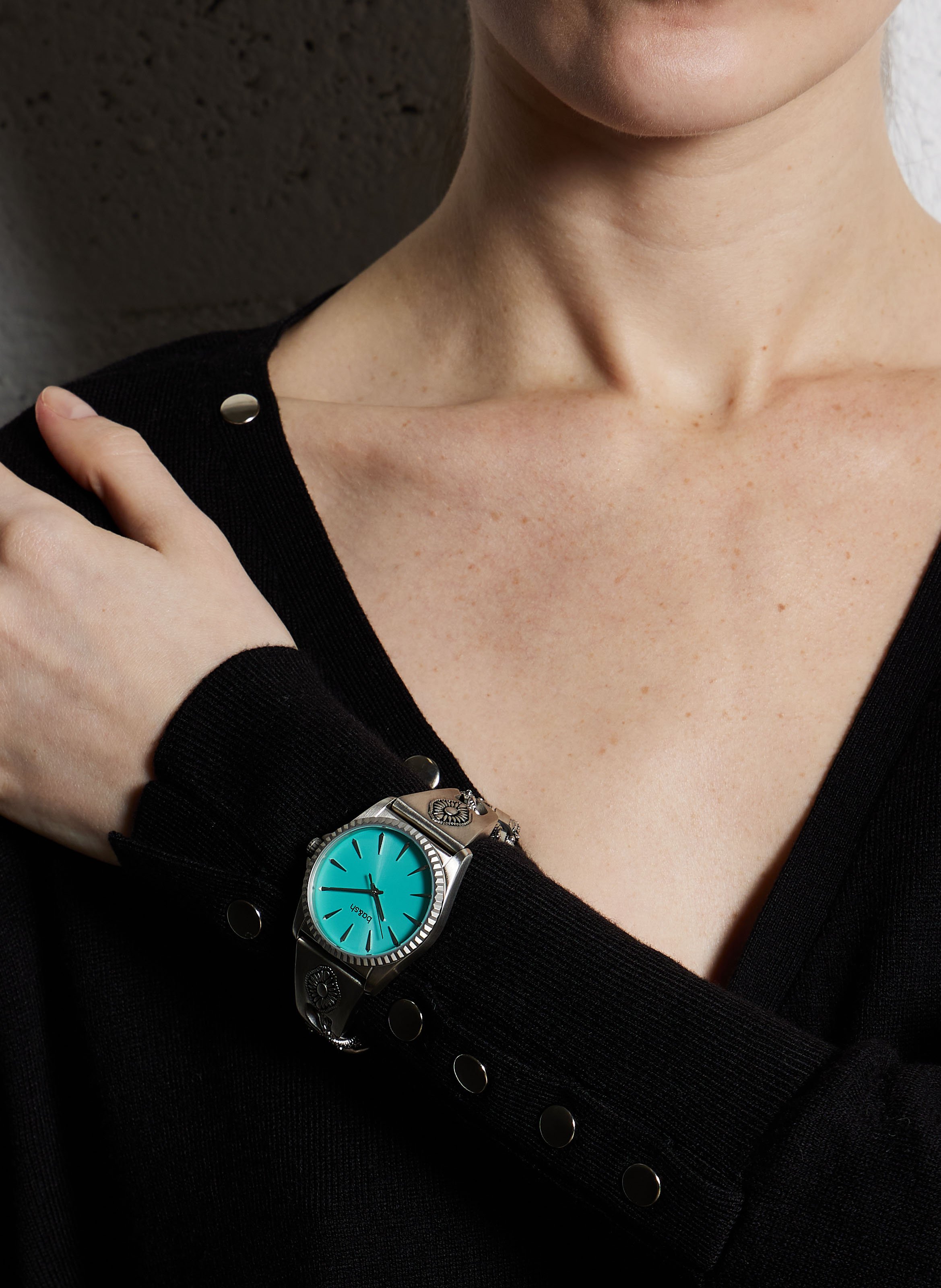 Montre en acier inoxydable la reset BA&SH Bleu