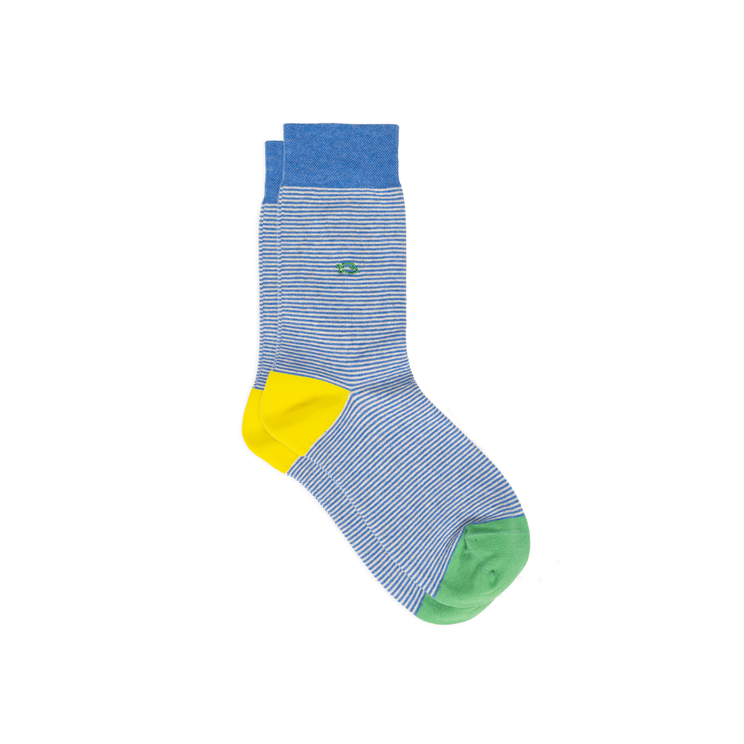 Chaussettes en coton peigné rayées BILLYBELT Bleu