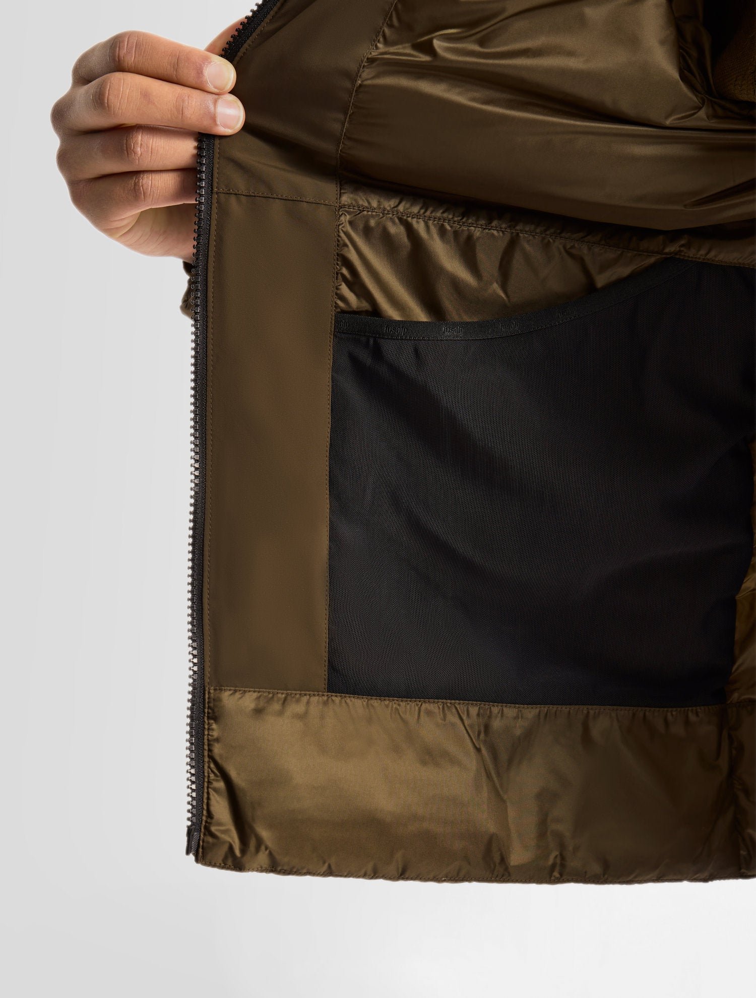 Doudoune gordyn col montant coupe regular FUSALP Marron