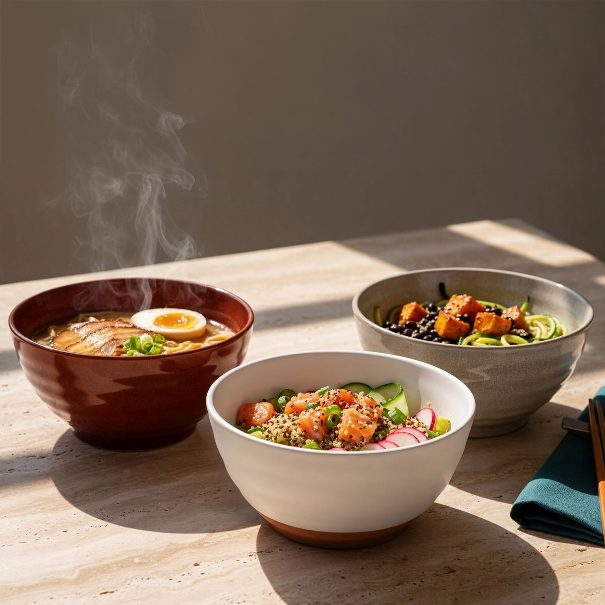 Fuji - bol à ramen (lot de 4) MEDARD DE NOBLAT Beige