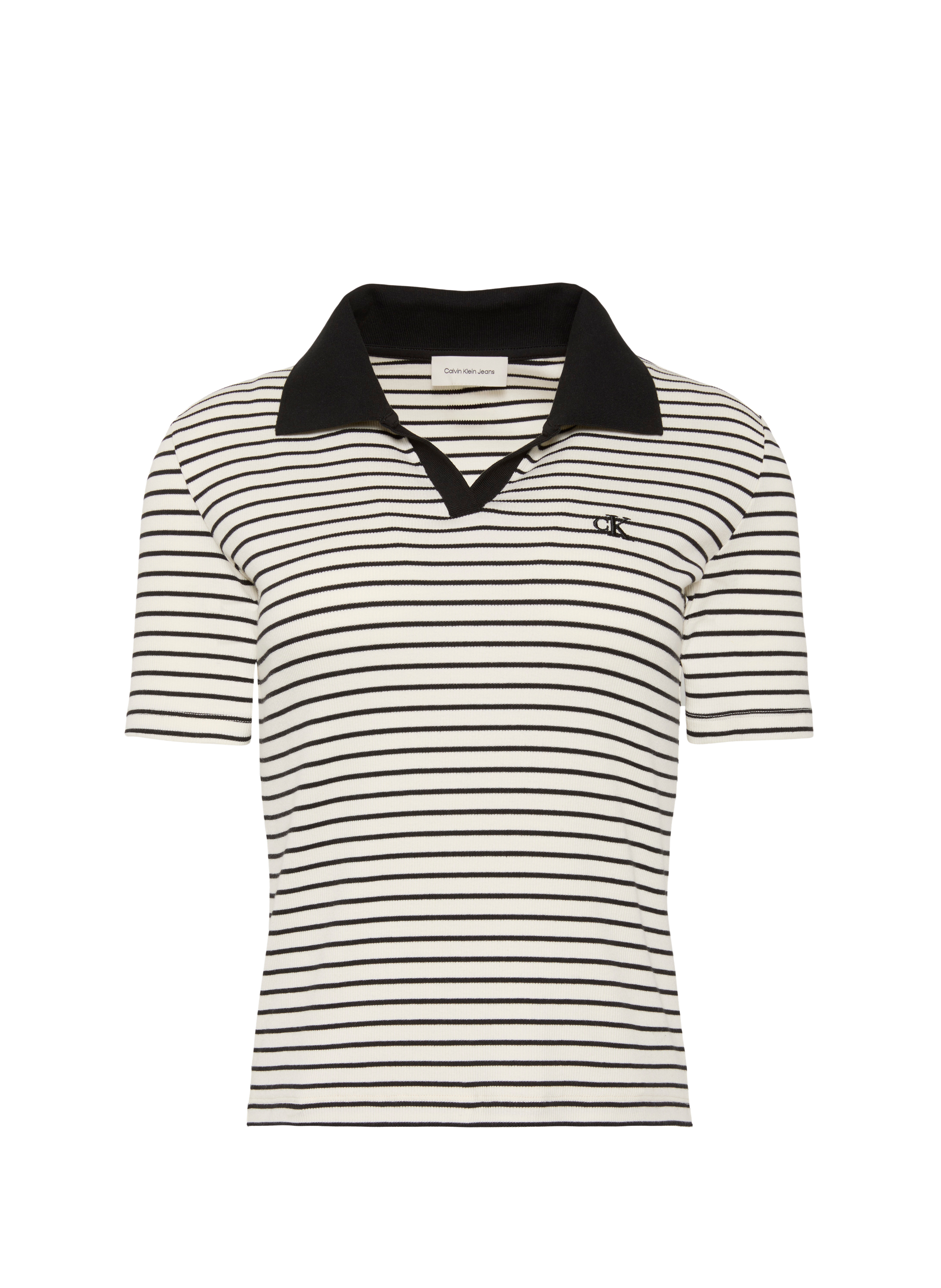 Polo slim en coton mélangé CALVIN KLEIN Multicolore