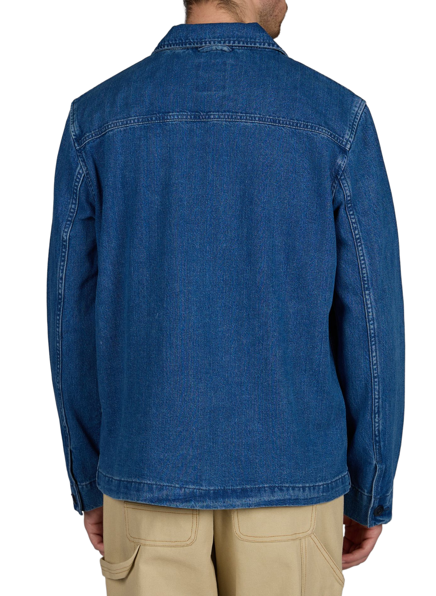 Straight cotton denim shirt jacket TIMBERLAND Blue