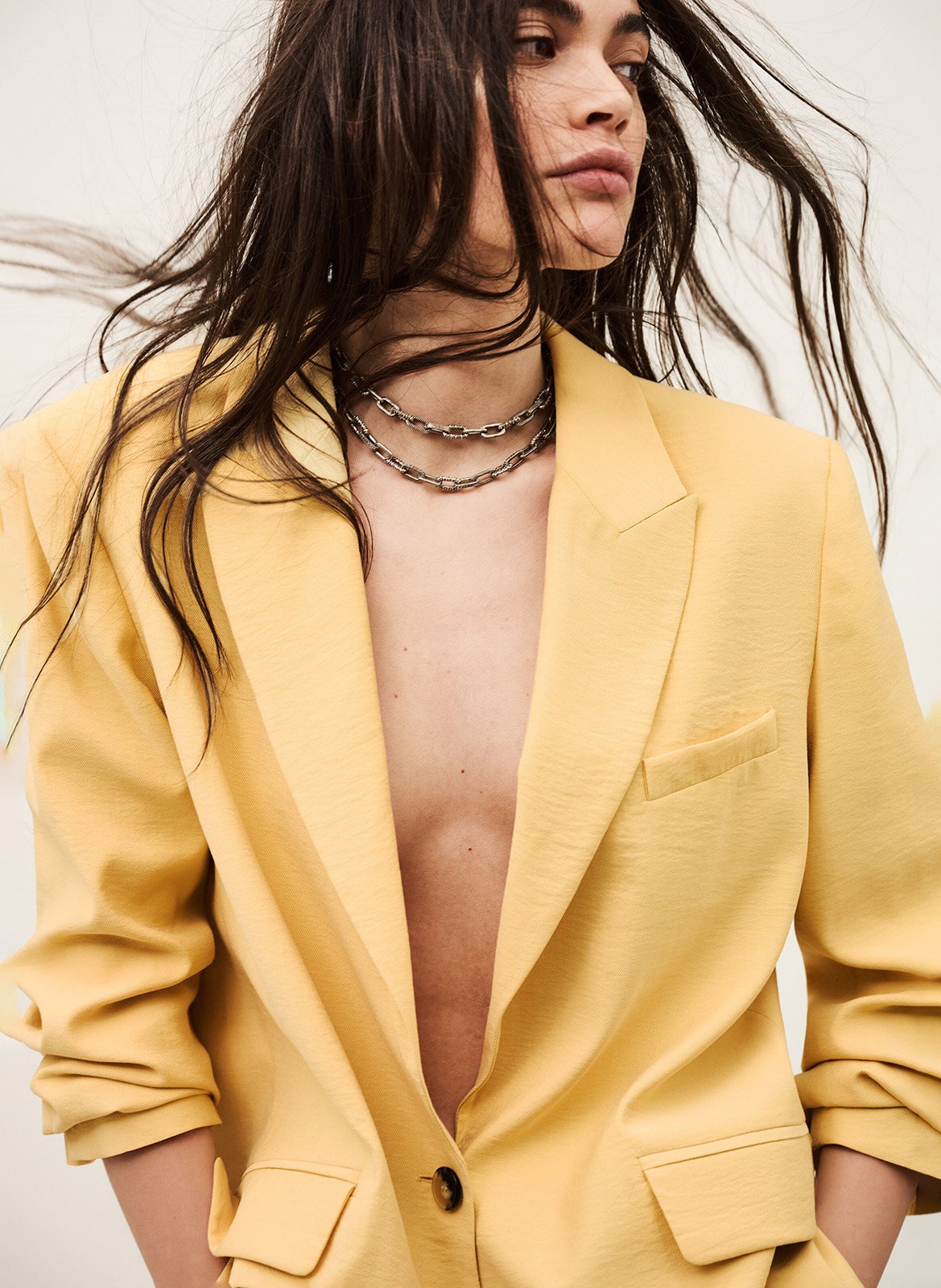 Veste col tailleur dalena BA&SH Beige