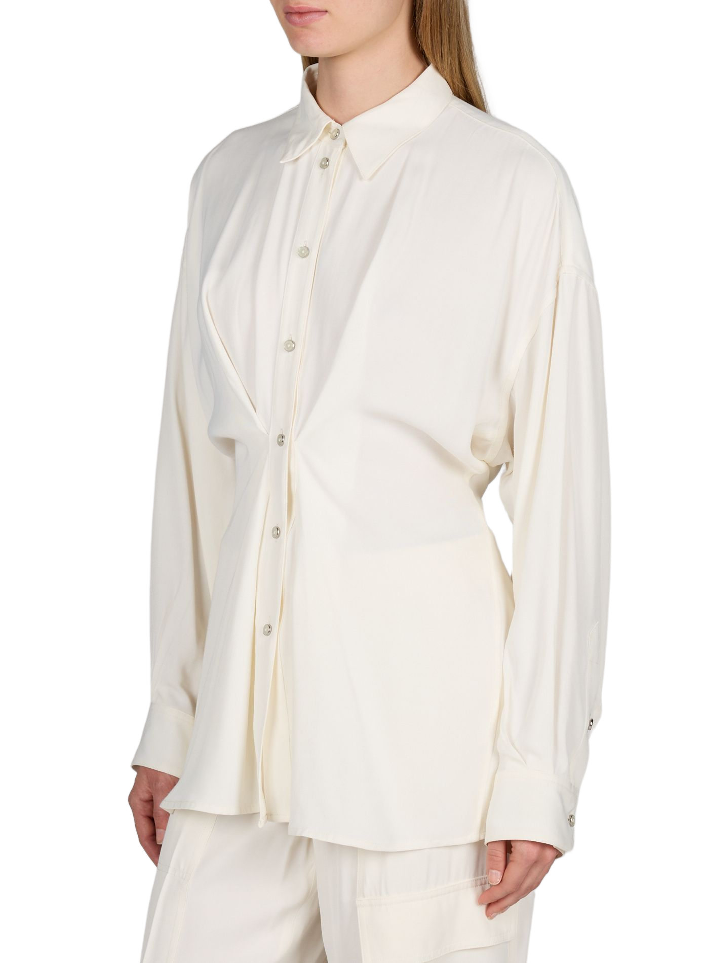 Fitted silk shirt HELMUT LANG White