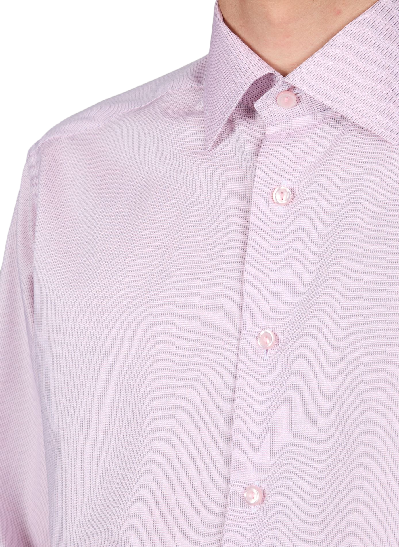 Printed straight cotton shirt ETON Pink