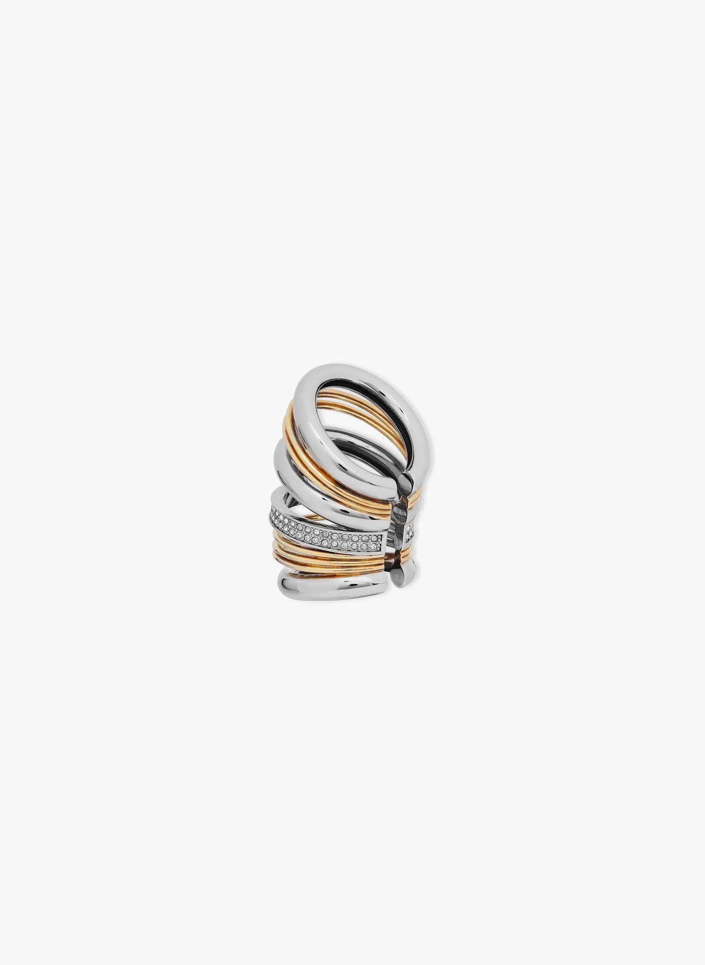 Ear cuff punk xl link bicolore argent et or RABANNE Argent