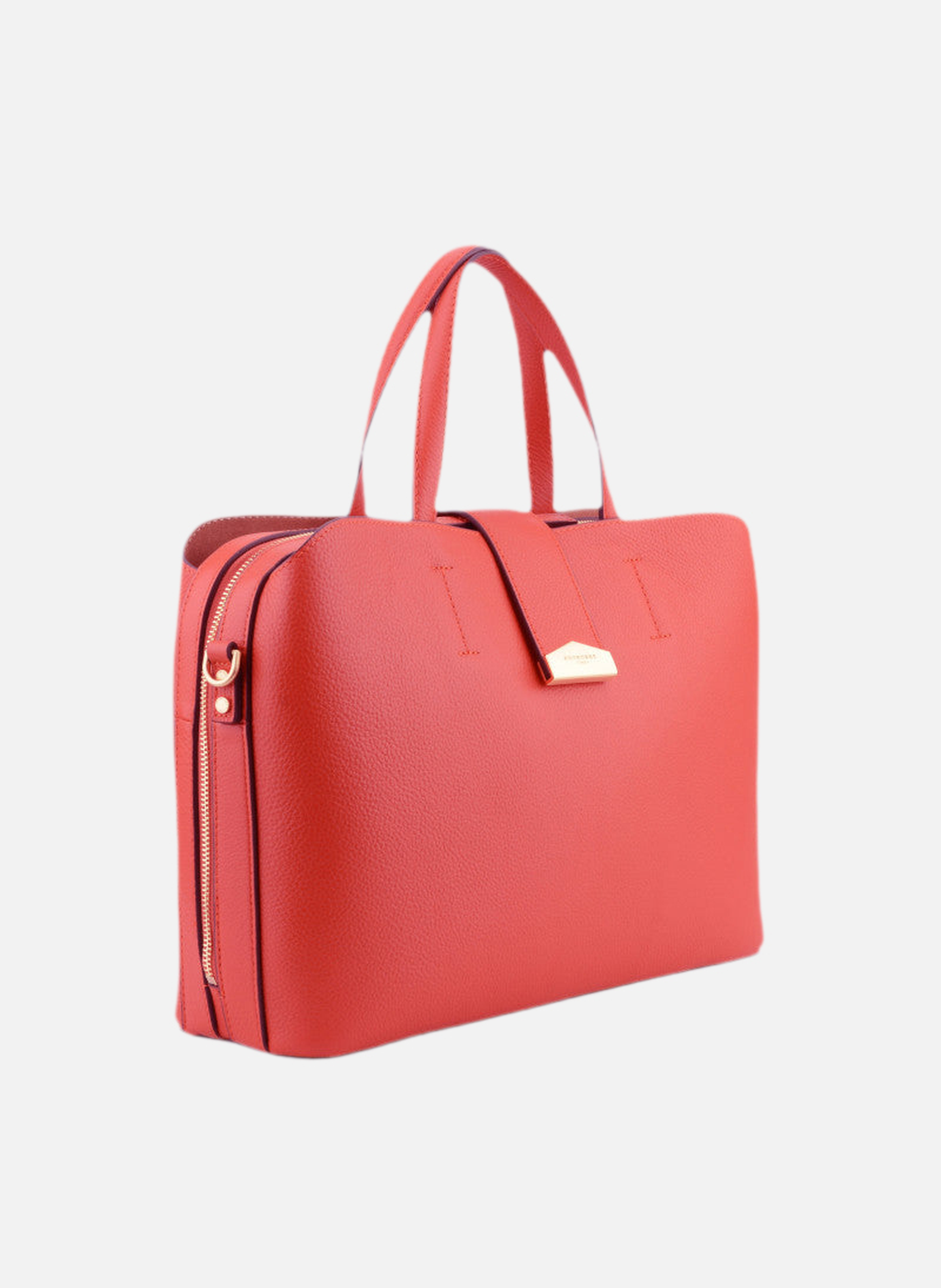 Cavalcade | sac à main mm en cuir de vachette POURCHET Rouge