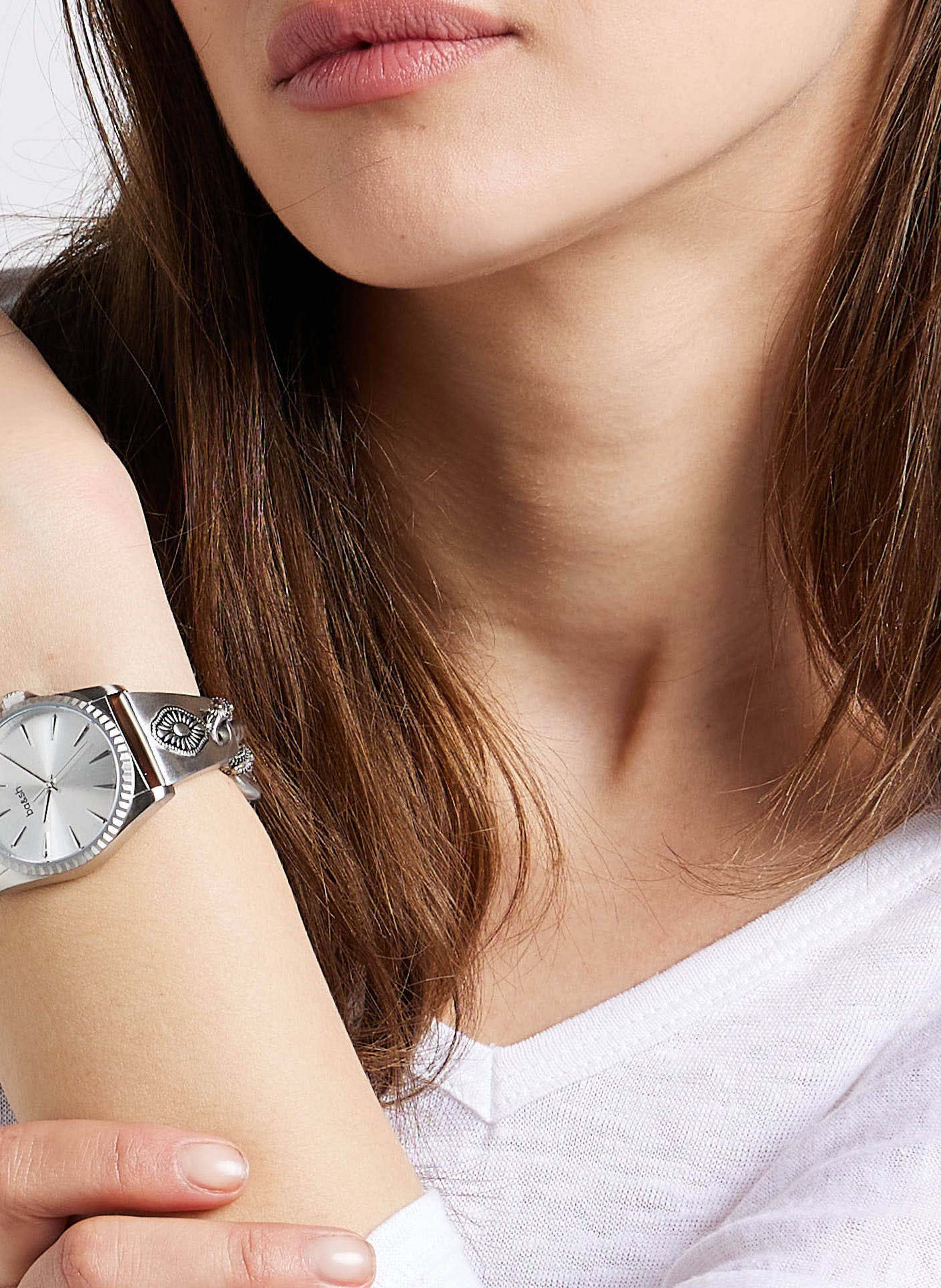 Montre en acier inoxydable la reset BA&SH Argent