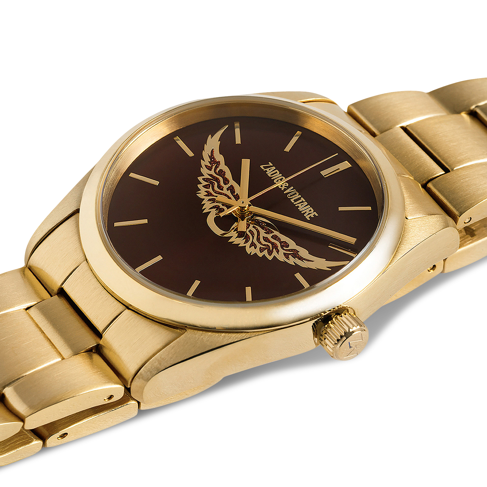 Montre en acier inoxydable ZADIG&VOLTAIRE Doré