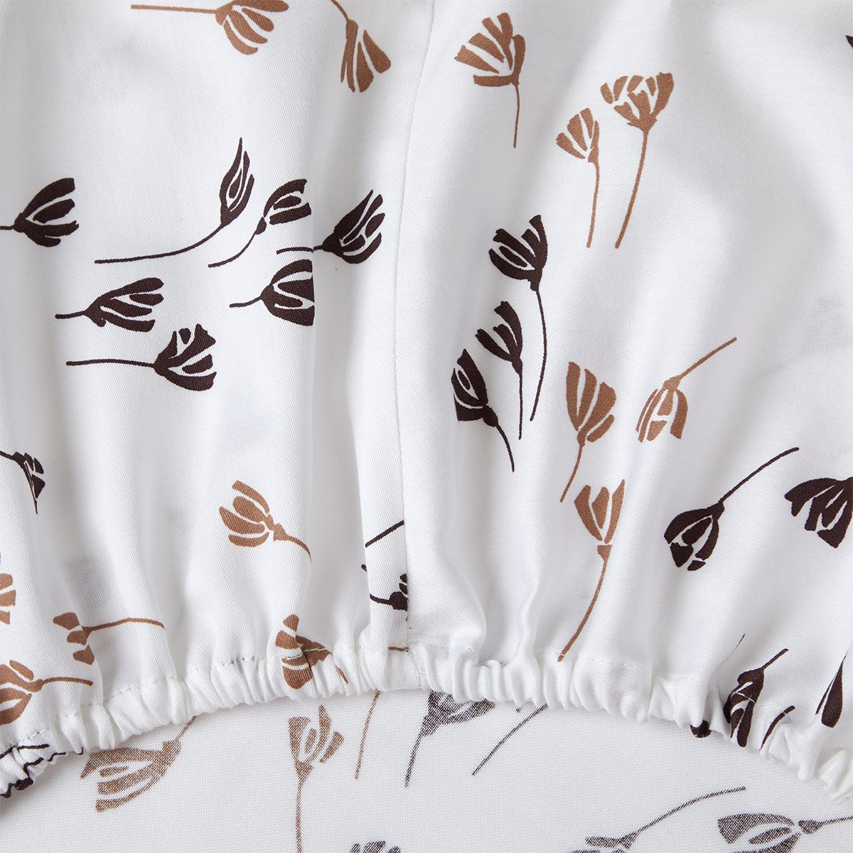 Drap housse en satin de coton, valerian BOSS HOME Blanc