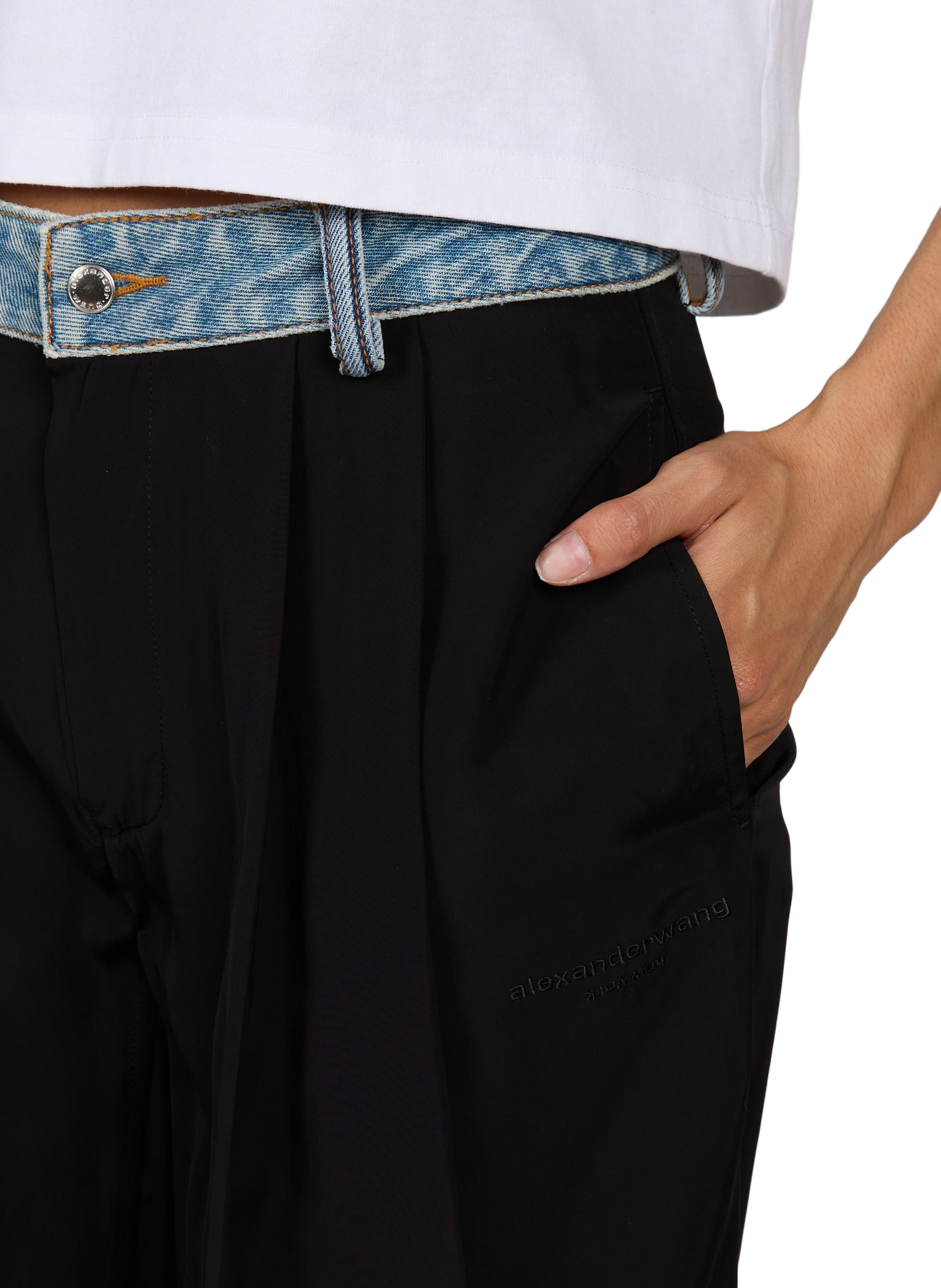 Wide-leg trousers ALEXANDER WANG Black