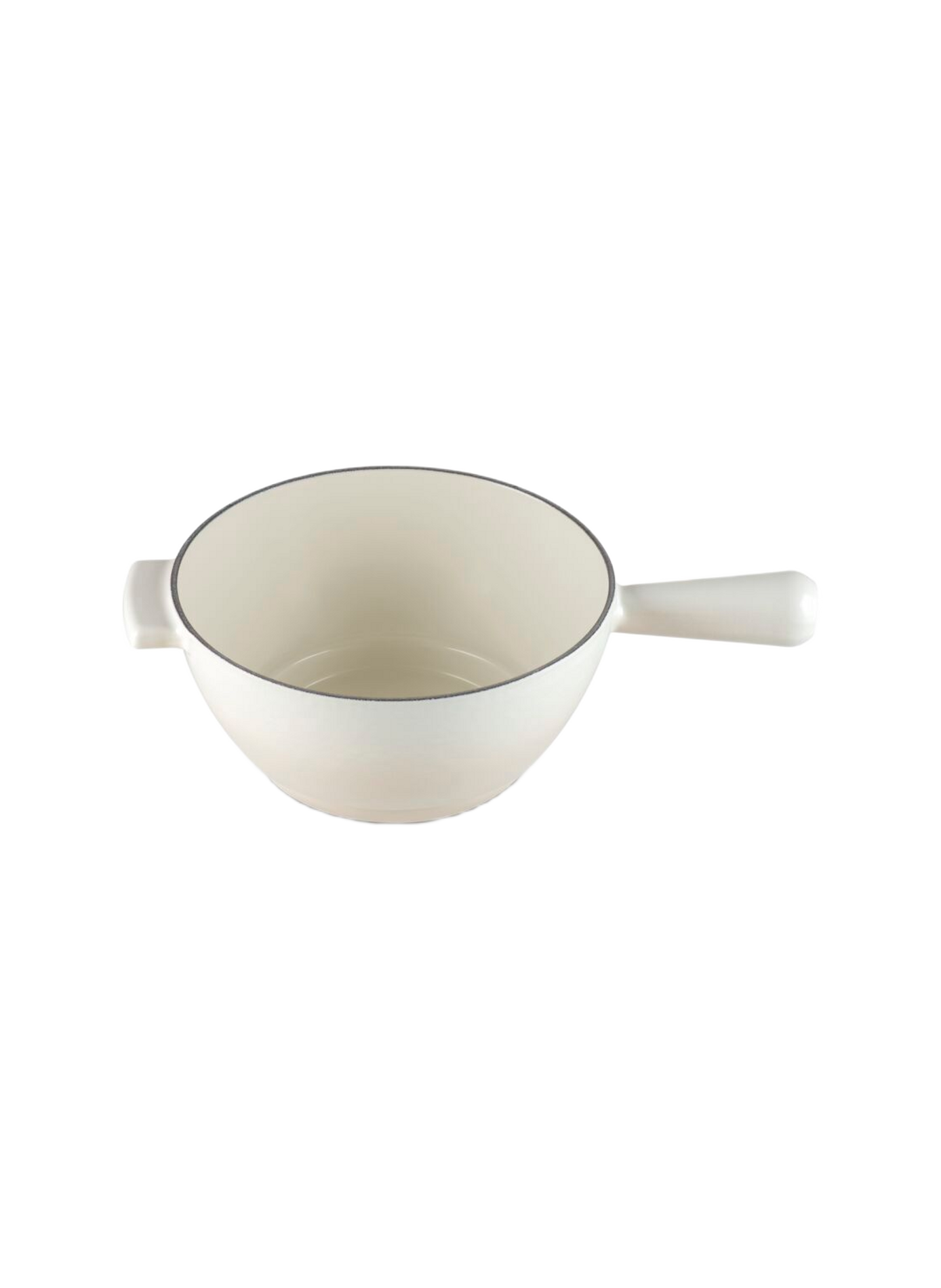 Gusseisernes Fondue-Set mit Emaillebeschichtung LE CREUSET Beige