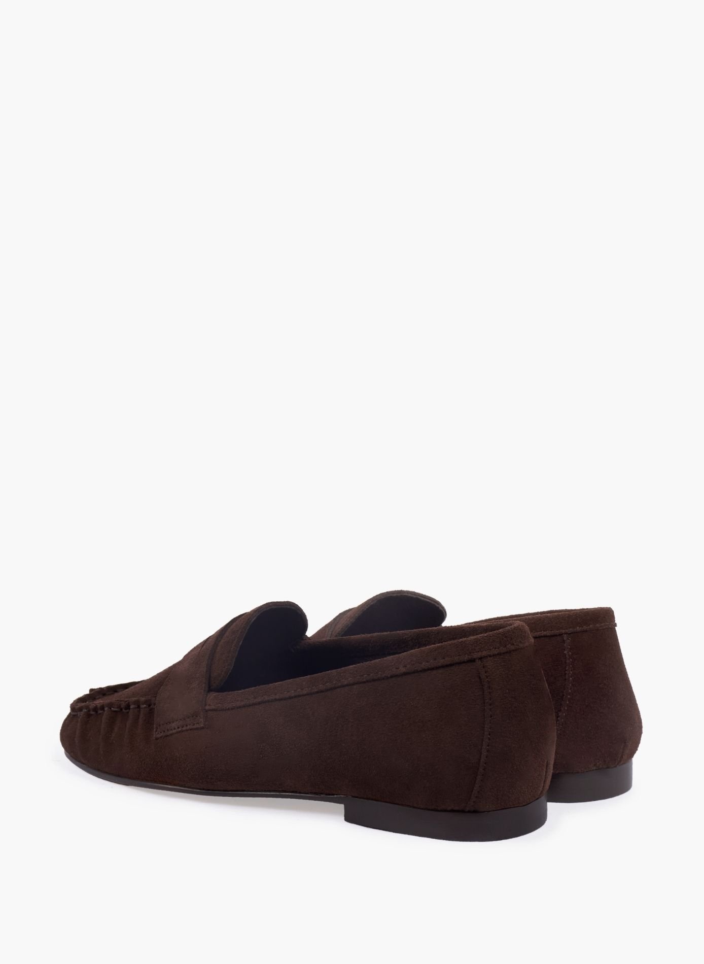 Mocassins plissés thaïs cuir daim JULES & JENN Marron