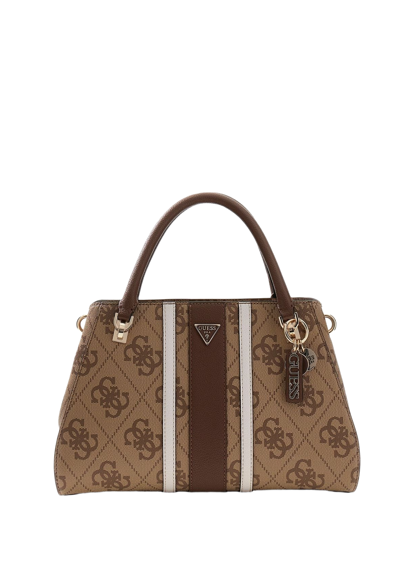Sac à main logotypé Noelle GUESS Marron
