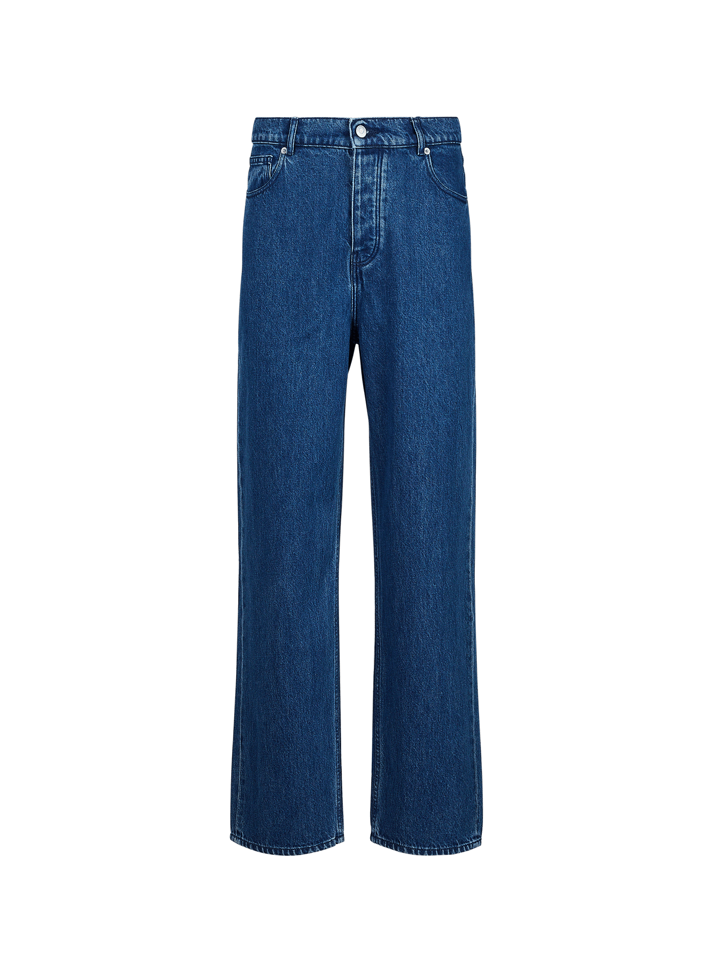 The washed denim in cotton DROLE DE MONSIEUR Blue