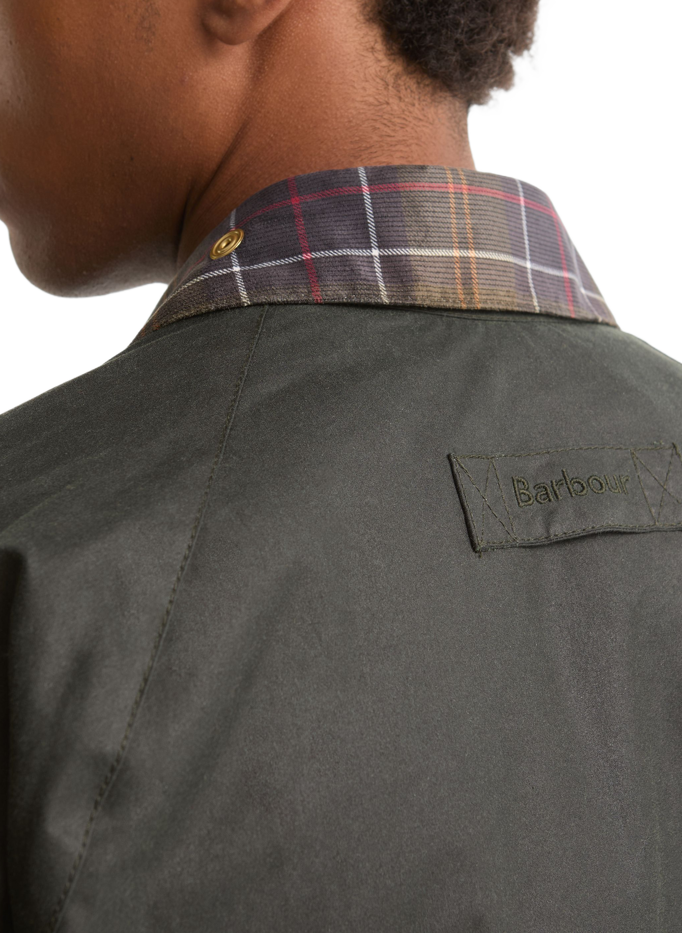 Parka col classique en coton BARBOUR Vert