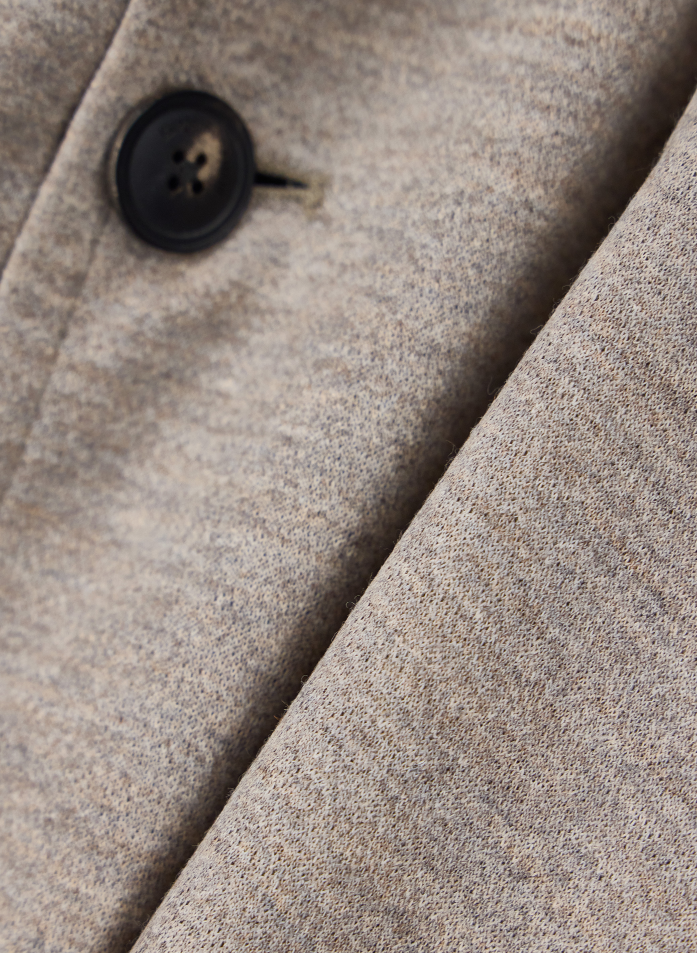 Gerader Wollmantel mit Knöpfen EMPORIO ARMANI Beige