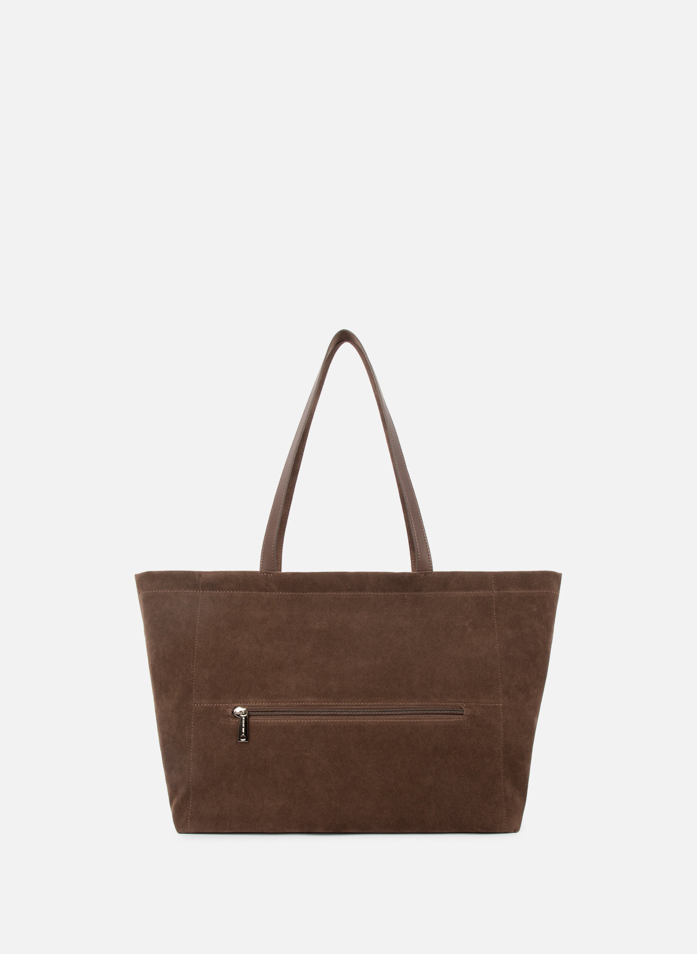 Grand sac cabas épaule - suédine kba LANCASTER Marron