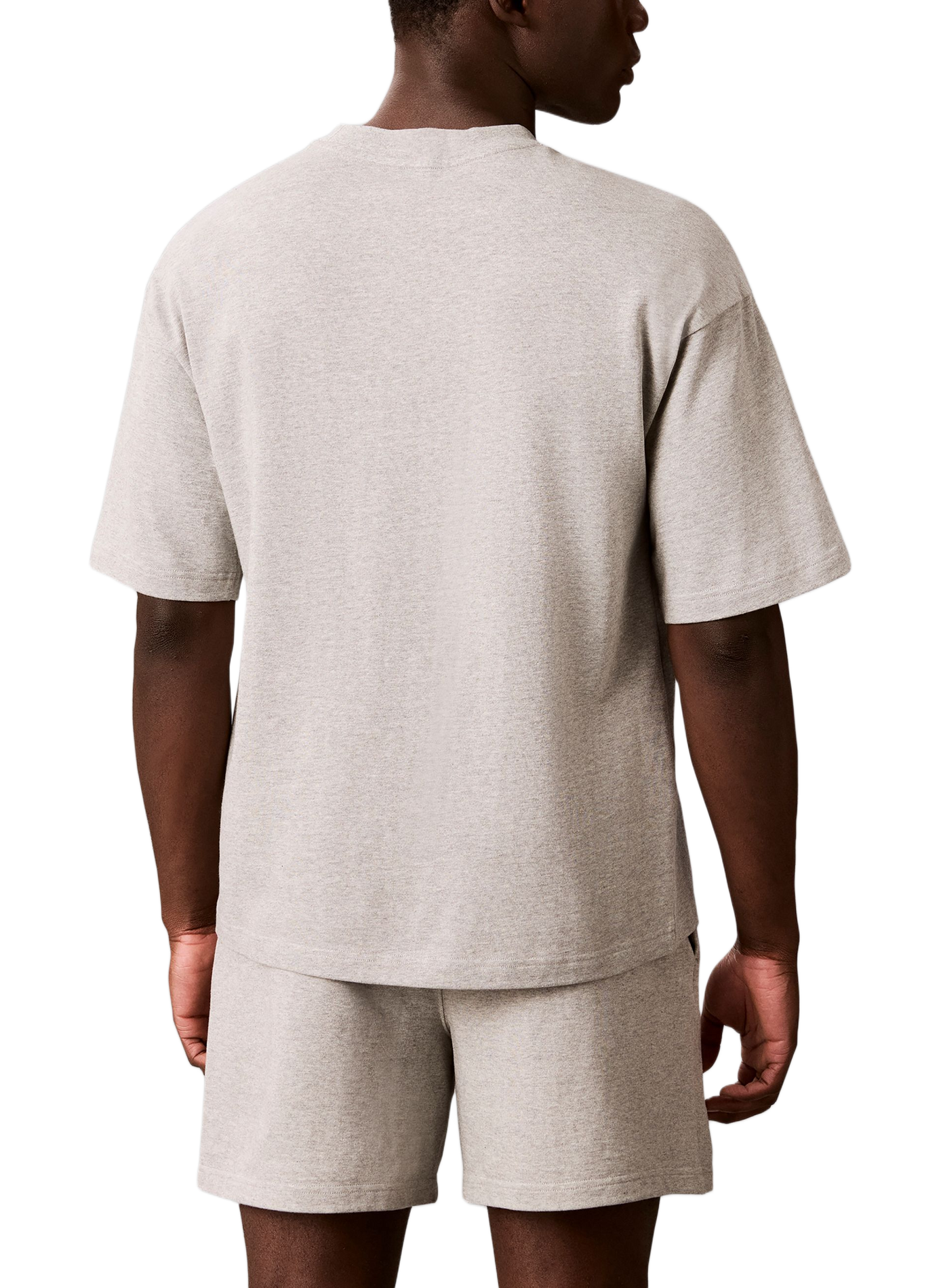 Pyjama-T-Shirt mit Logo aus Baumwollmischung CALVIN KLEIN Grau