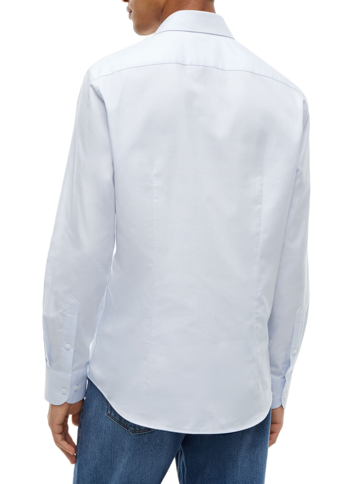 Gerade geschnittenes Hemd mit klassischem Kragen aus Baumwolle | Blau TOMMY HILFIGER Herren