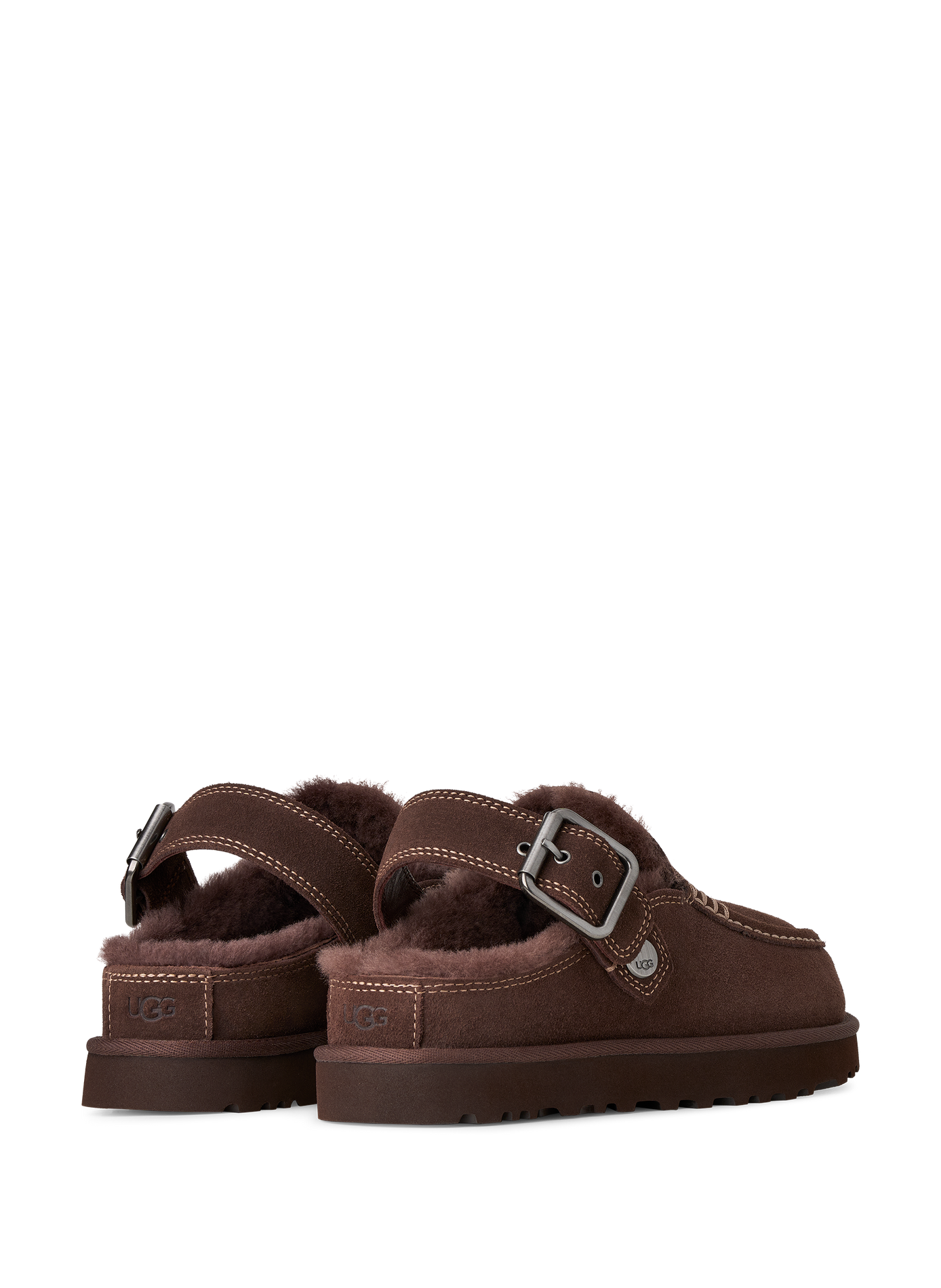 Sabots Goldenstar Evelina en cuir UGG Marron