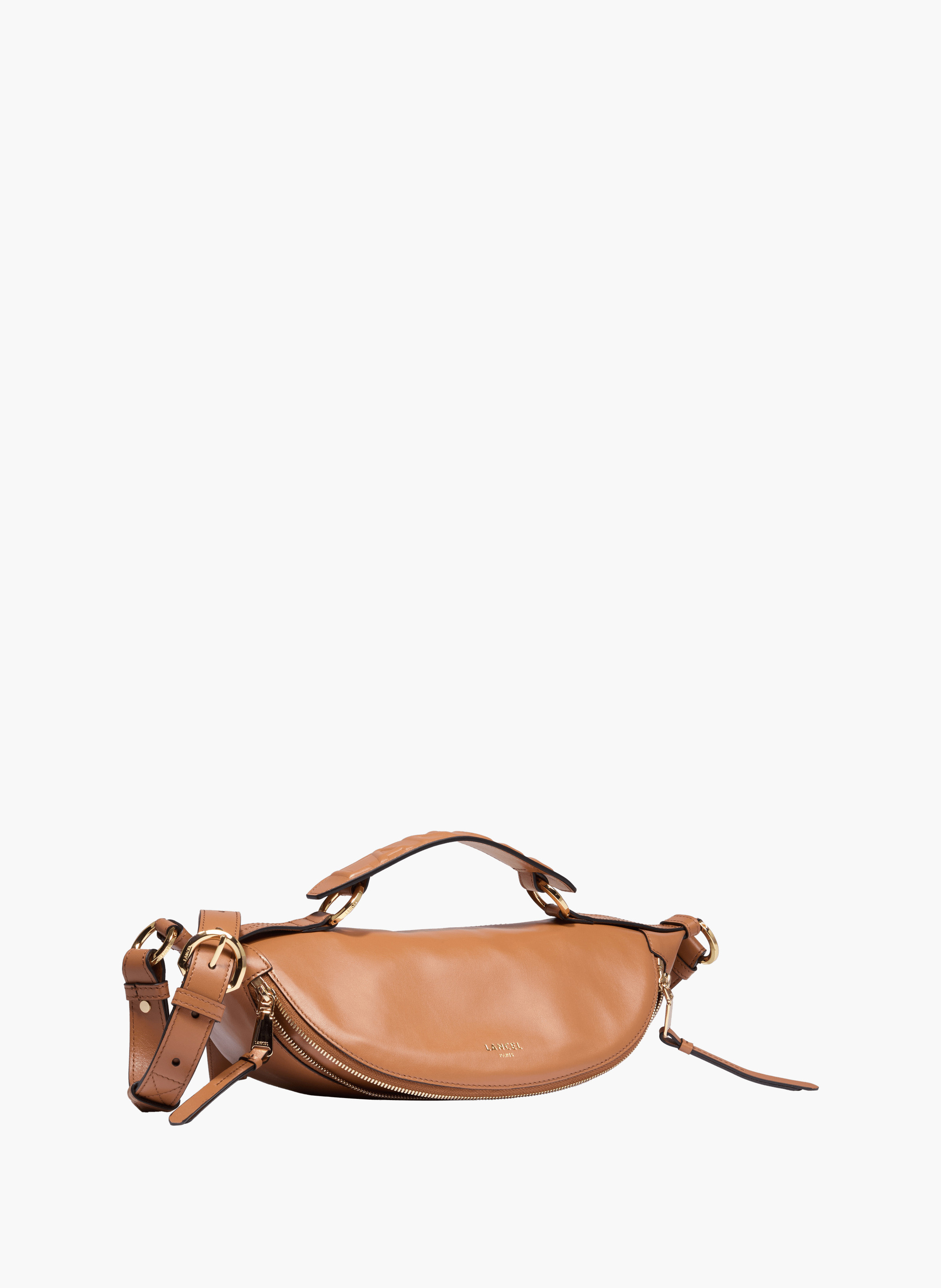 Sac porté croisé s origami de lancel en cuir LANCEL Marron