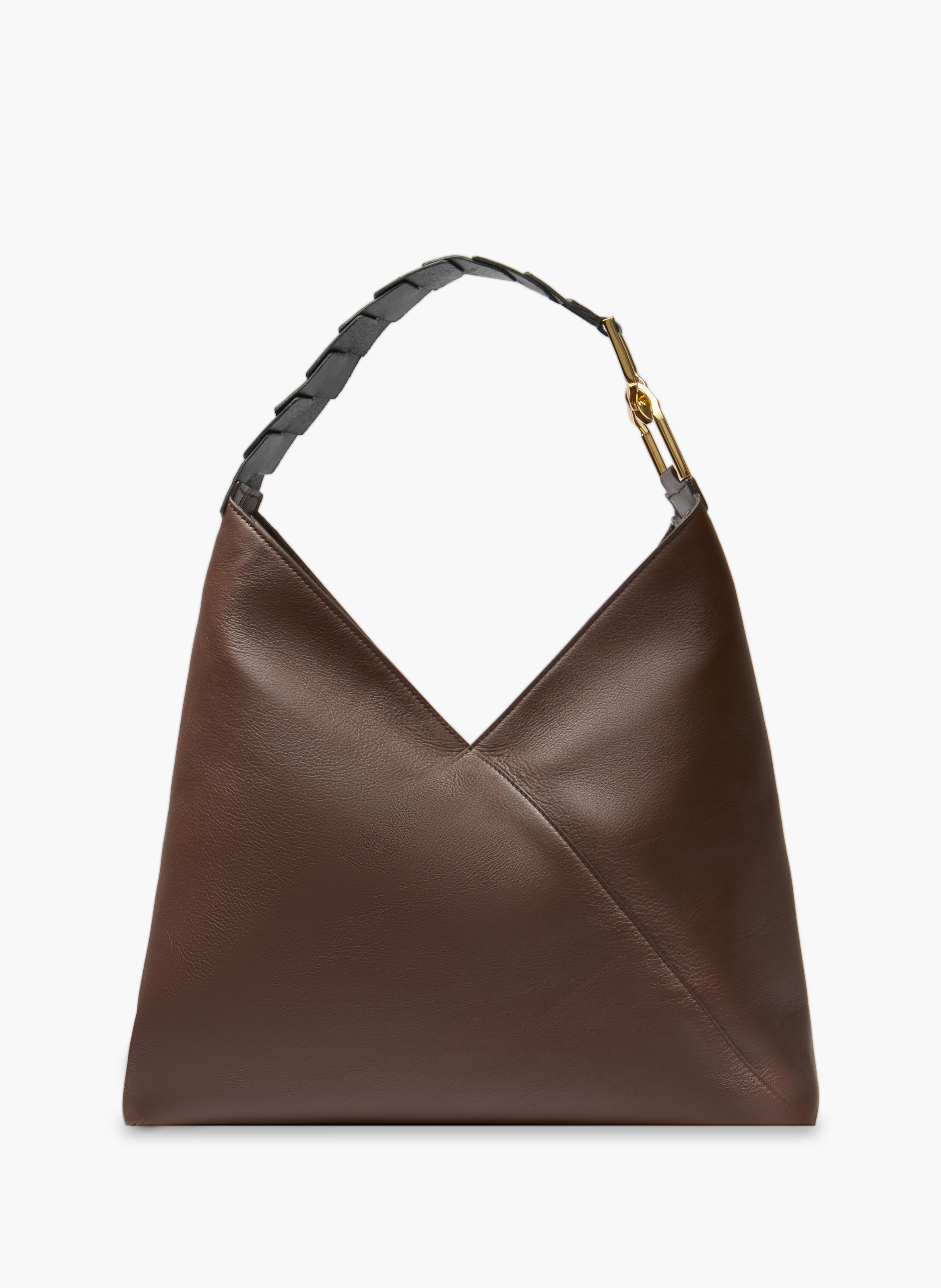 Sac hobo zippé l pagode de lancel en cuir LANCEL Marron