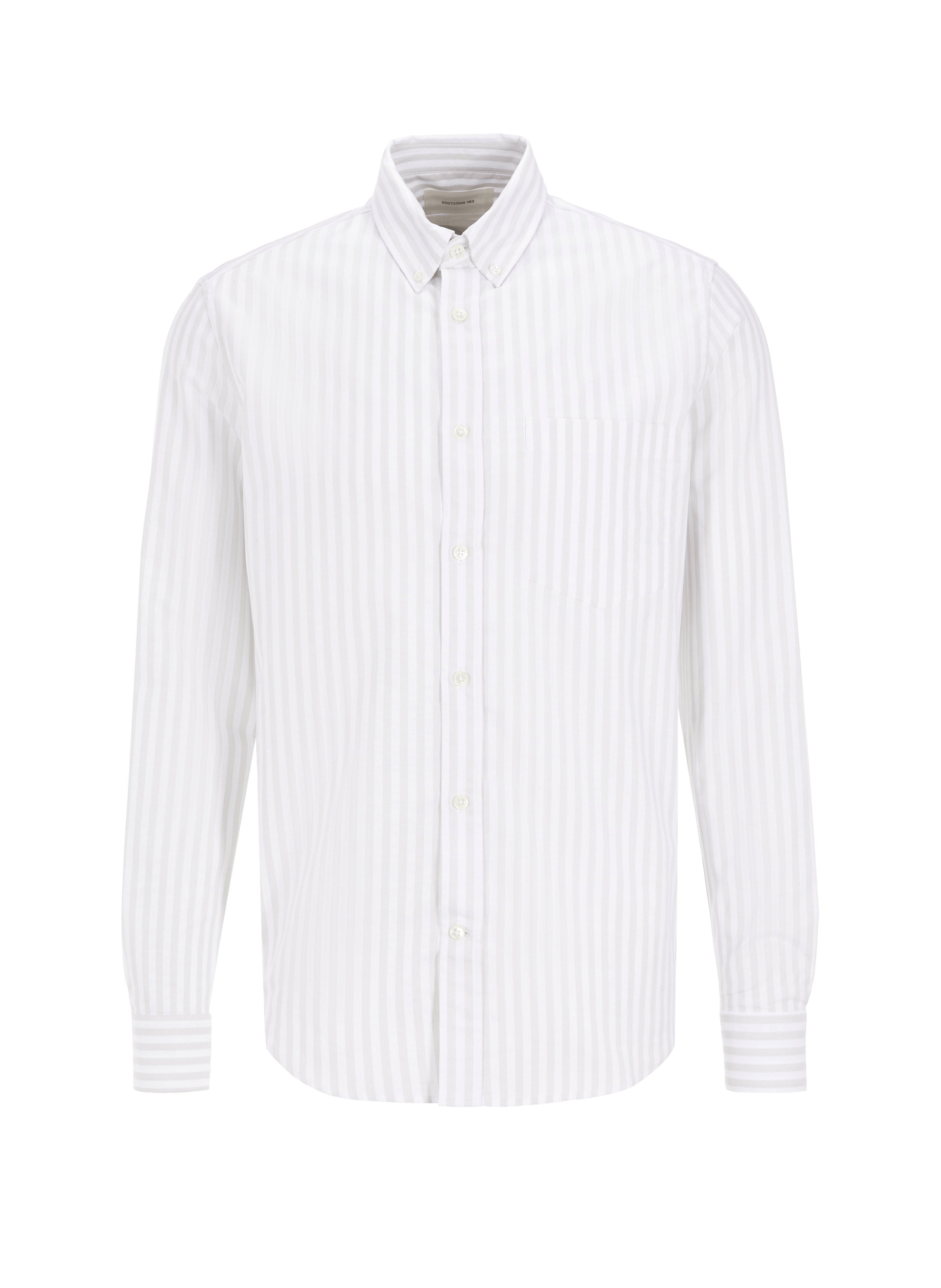 EDITIONS 102 Striped cotton shirt Beige