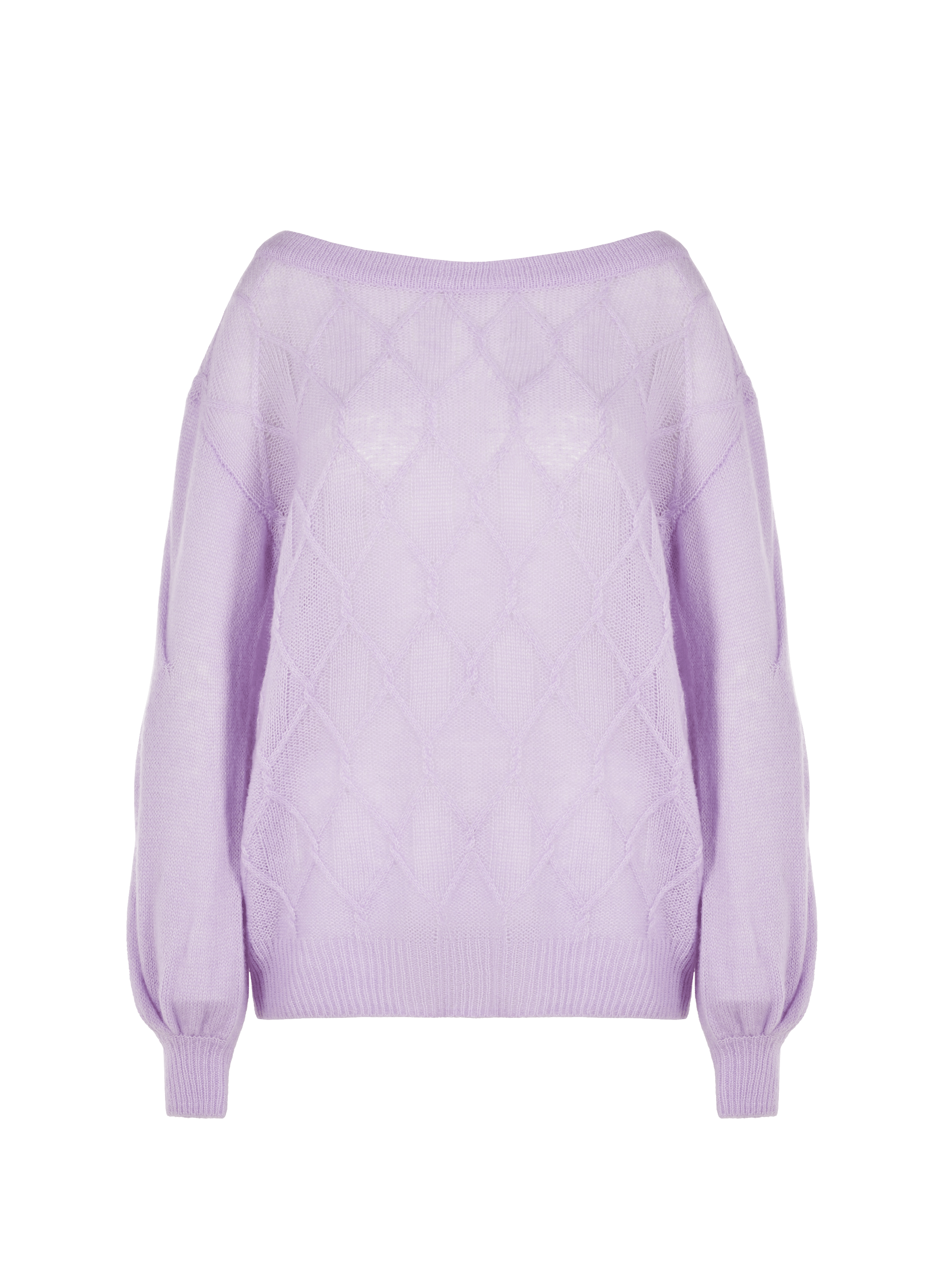 Pull en maille torsadé