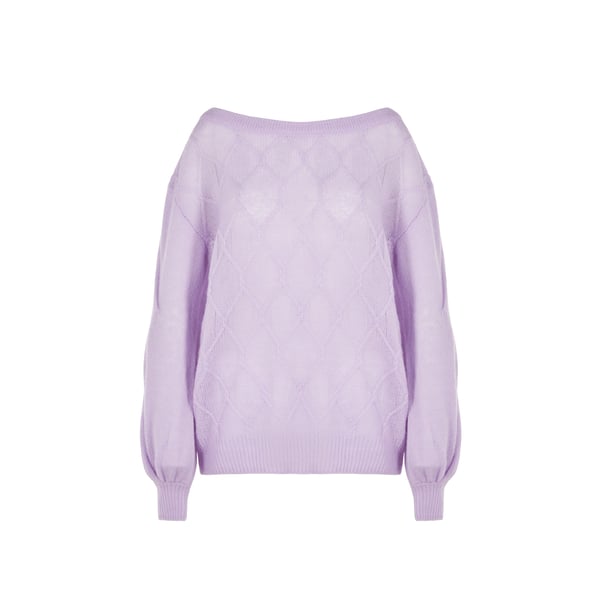 Pull en maille torsadé