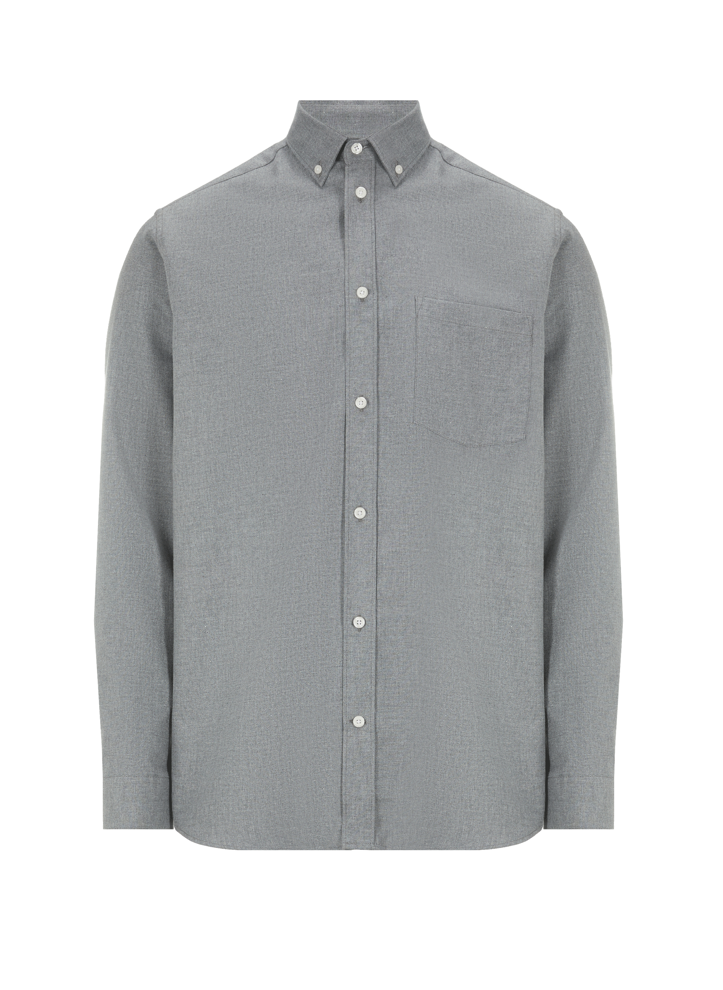 AU PRINTEMPS PARIS Chemise droite en coton Gris