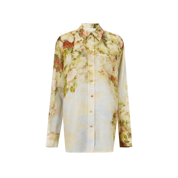 Chemise en lin et soie