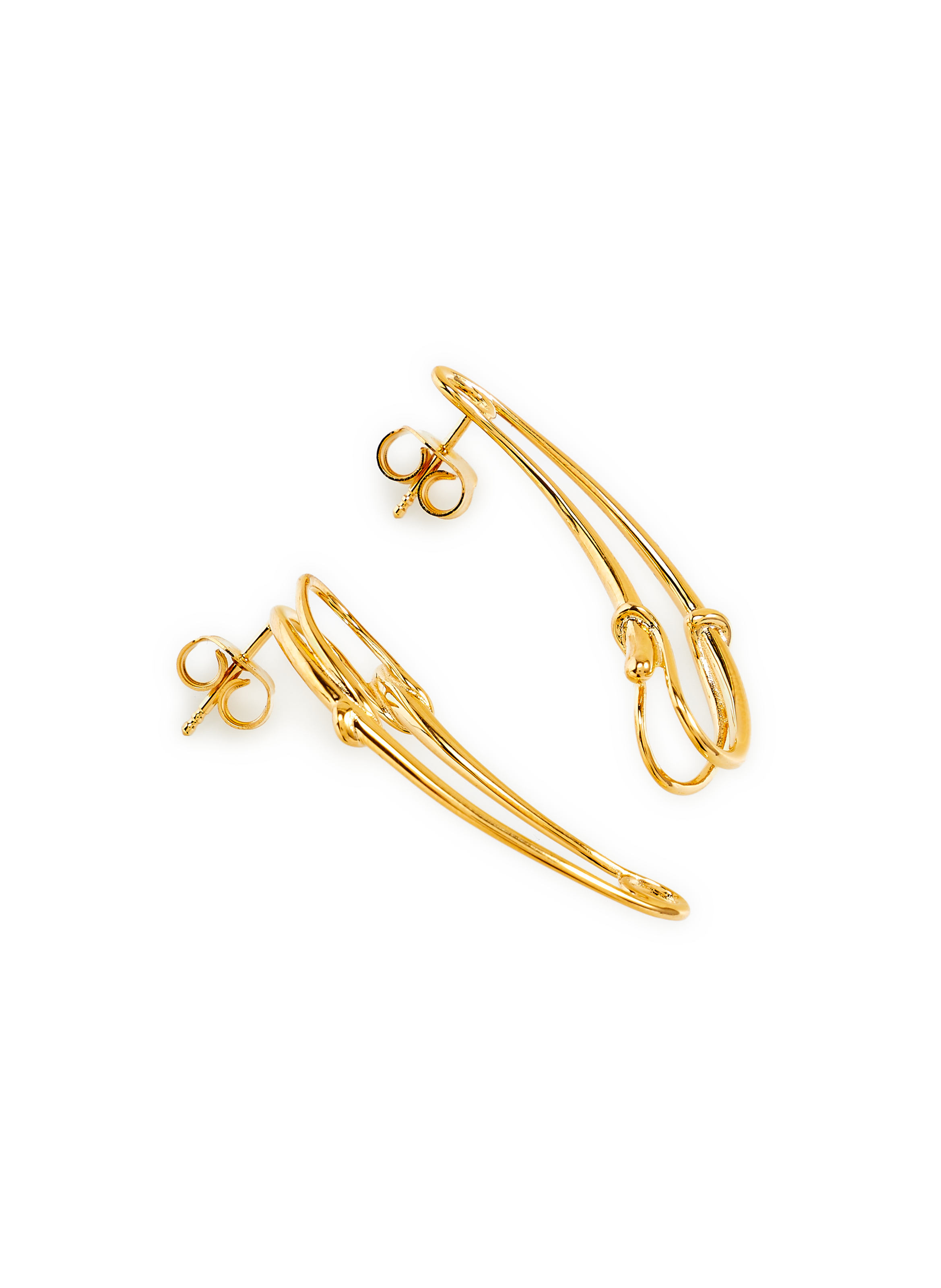 Boucles d&#039;oreilles Safety Studs  HUGO KREIT Doré