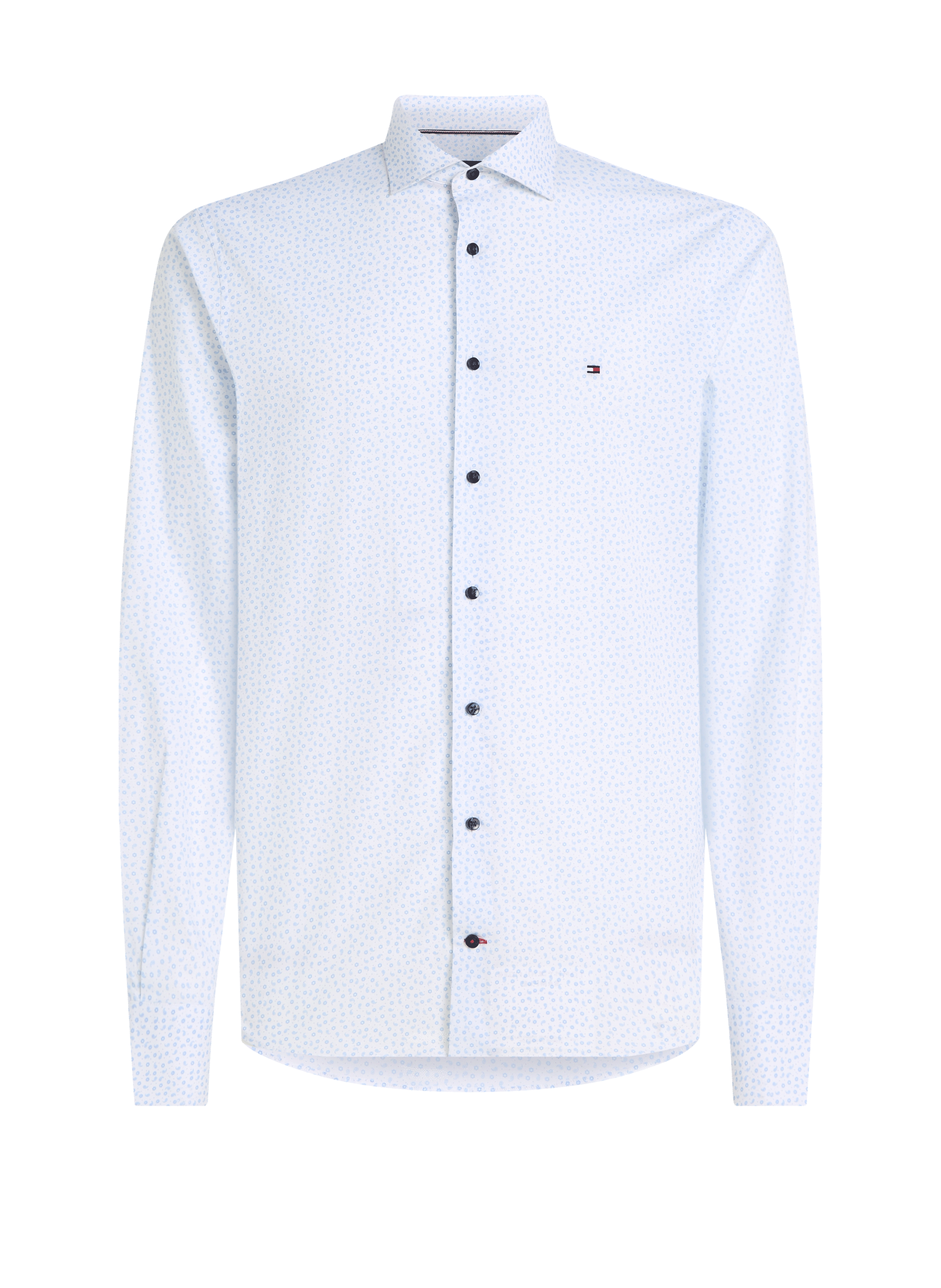 Chemise à logo en coton  TOMMY HILFIGER Blanc