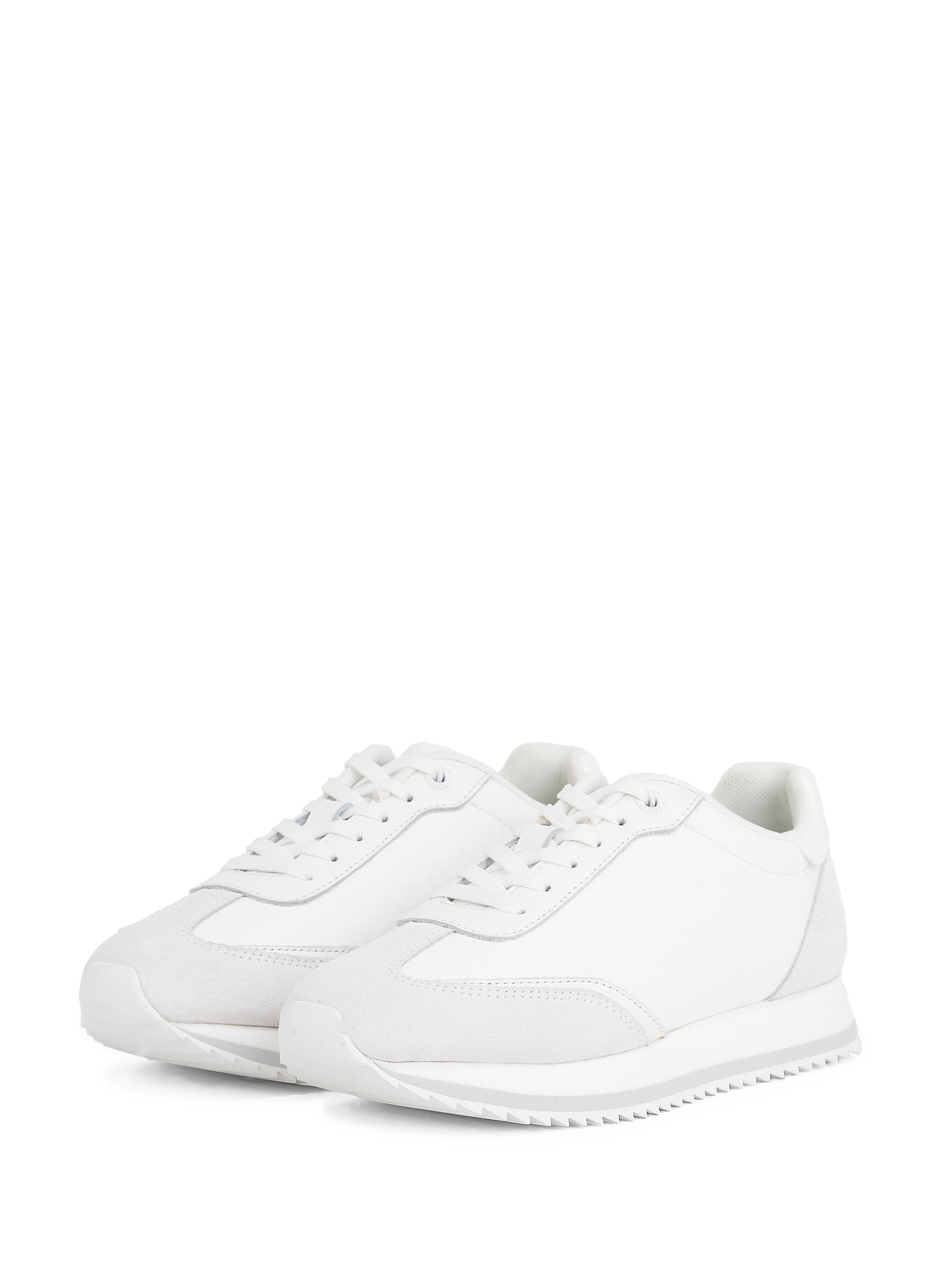 Baskets Runner Lace Up  CALVIN KLEIN Blanc