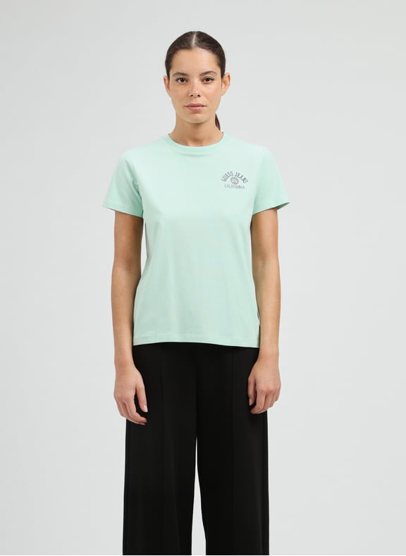 T-shirt avec imprimé logo Vert by GUESS GUESS T-shirt avec imprimé logo Vert