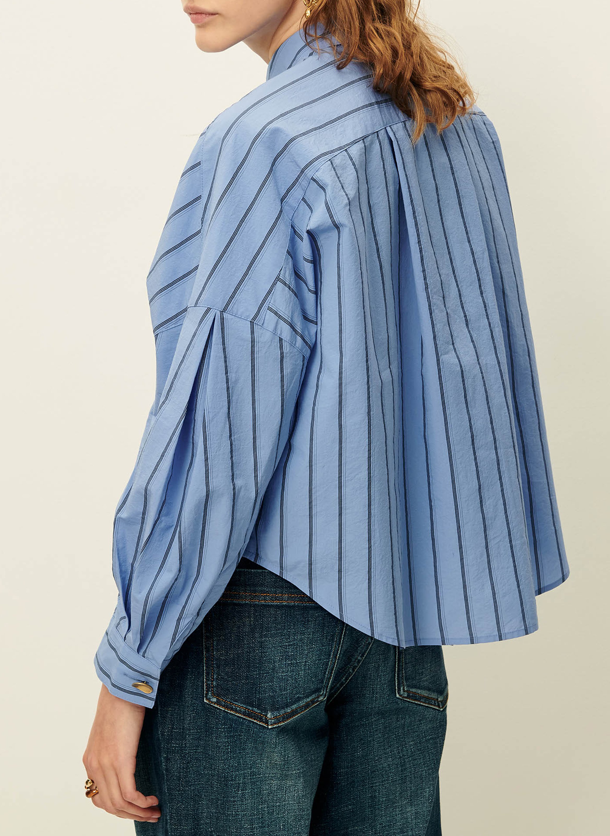 Chemise col classique en coton mélangé balanca SESSUN Bleu