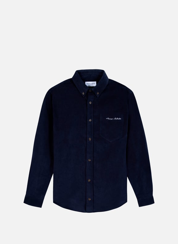 Chemise Bonne Graine en coton Bleu by MAISON LABICHE MAISON LABICHE Chemise Bonne Graine en coton Bleu