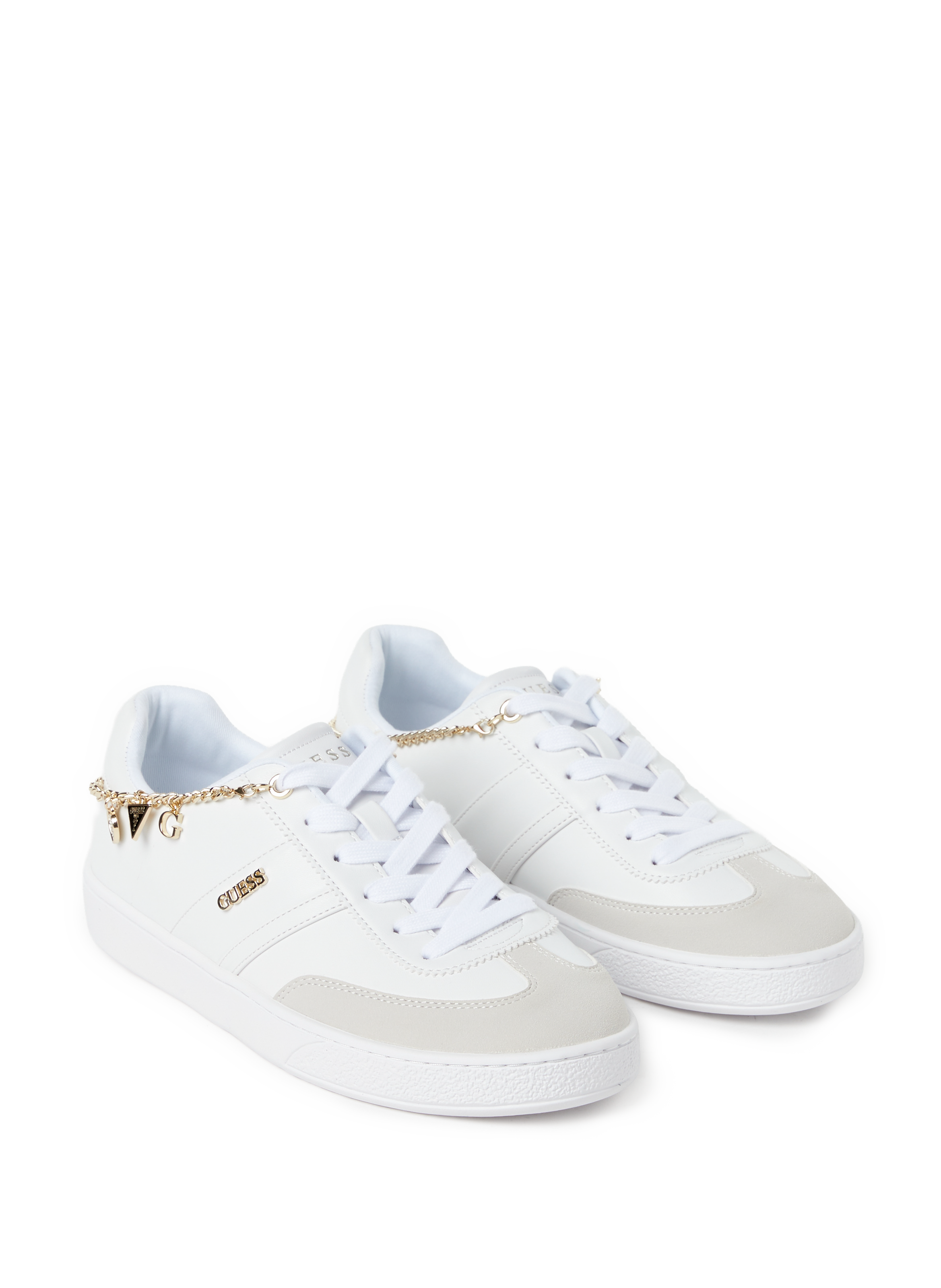 Bi-material sneakers GUESS White