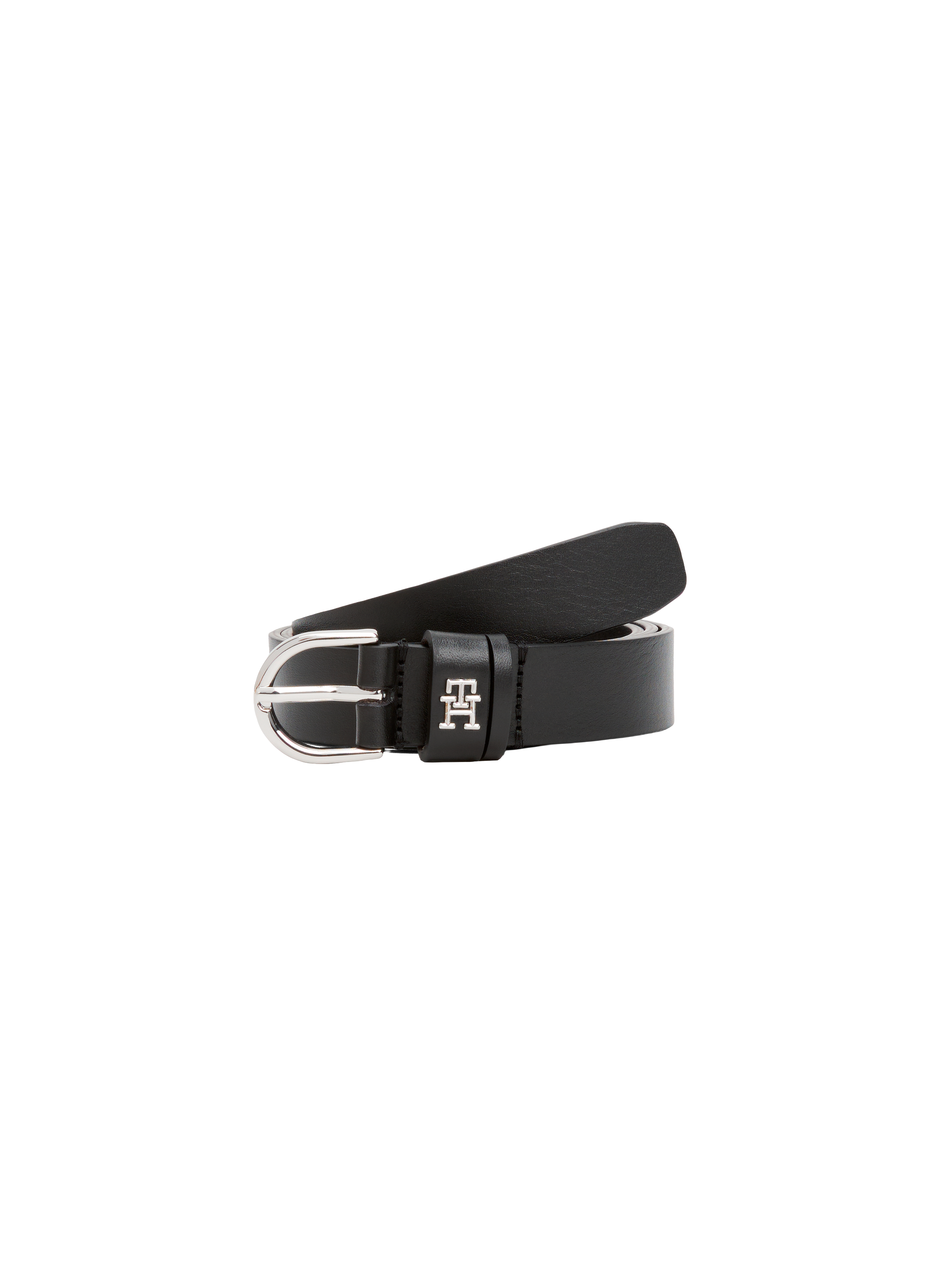 Ceinture à boucle en cuir TOMMY HILFIGER Noir